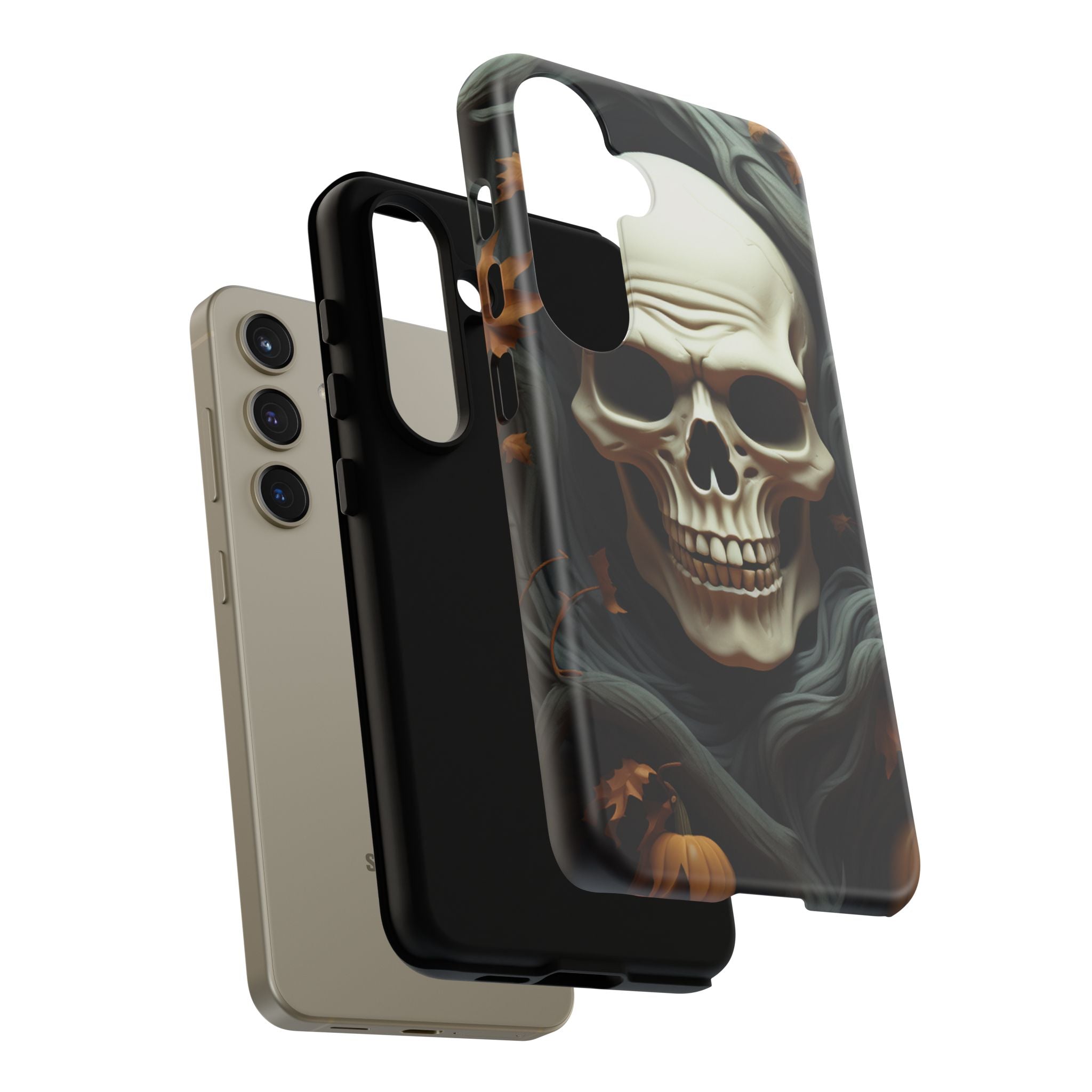 Spooky Skull Samsung Case: Halloween Edition