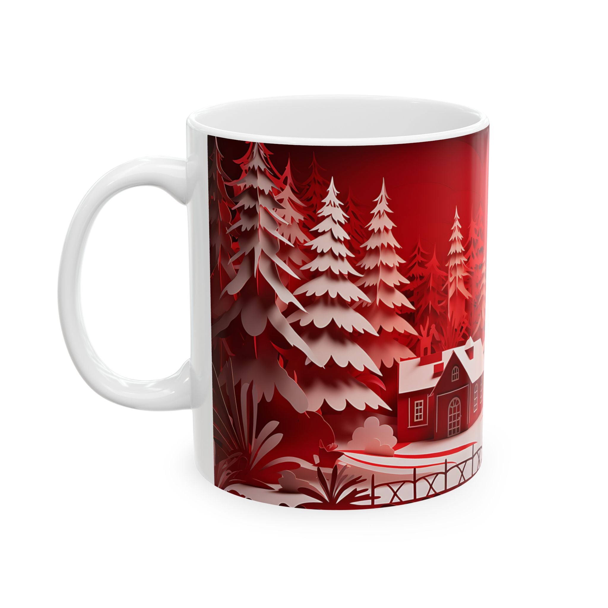 Winter Wonderland Paper Cut Mug