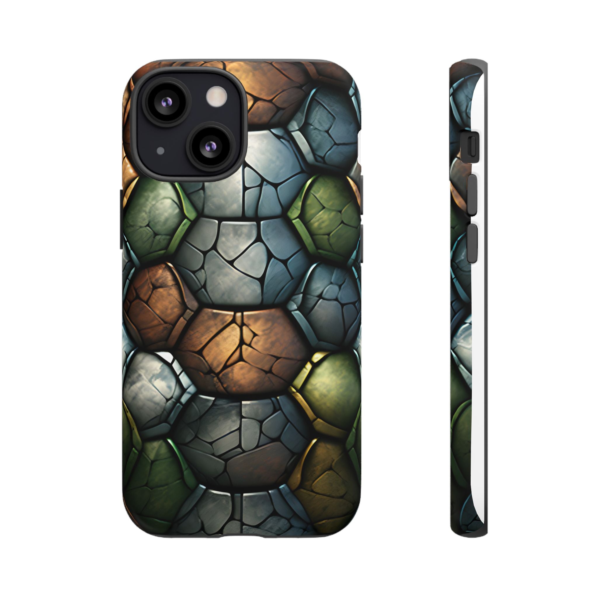 Hexagon Stone iPhone Case - Rugged Texture