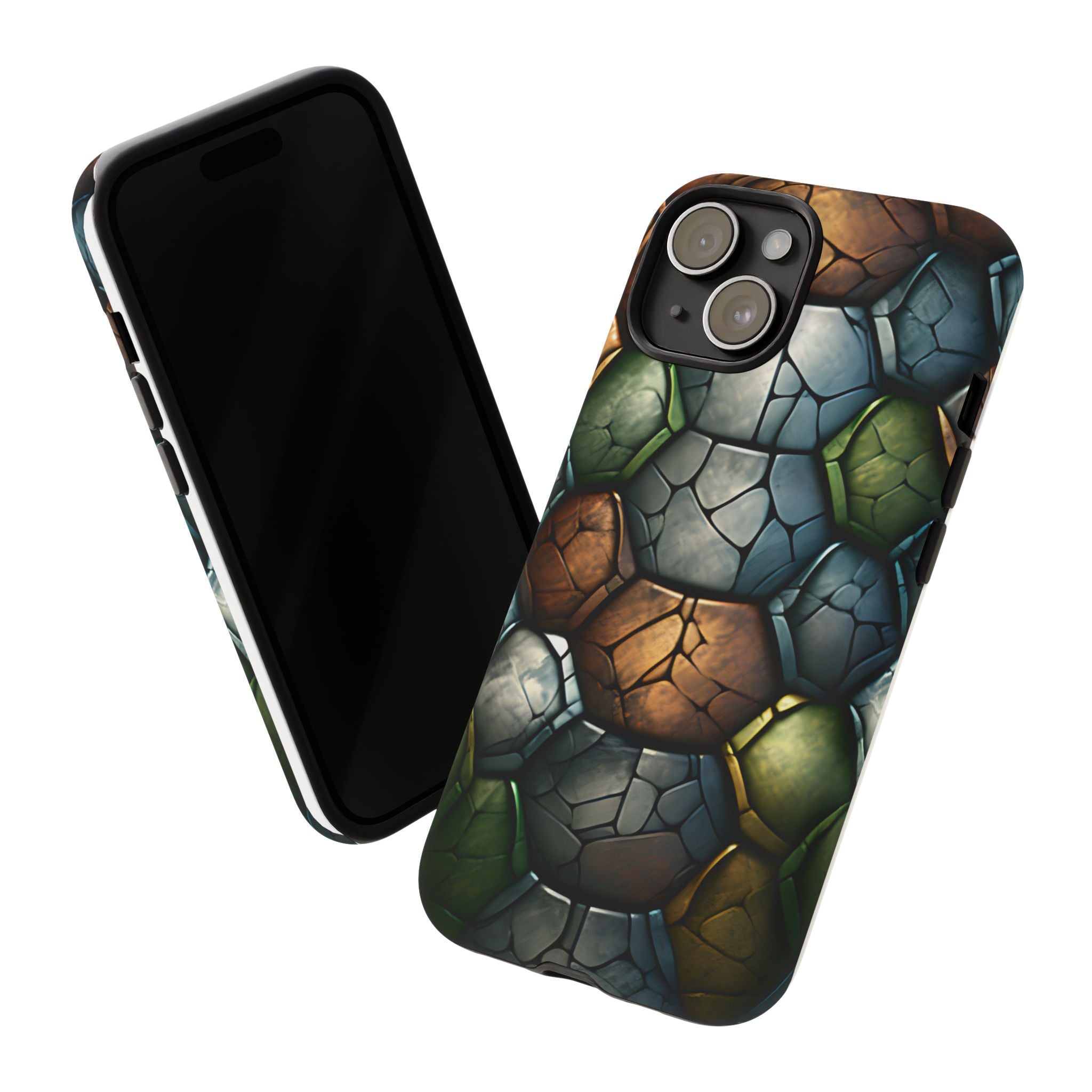 Hexagon Stone iPhone Case - Rugged Texture