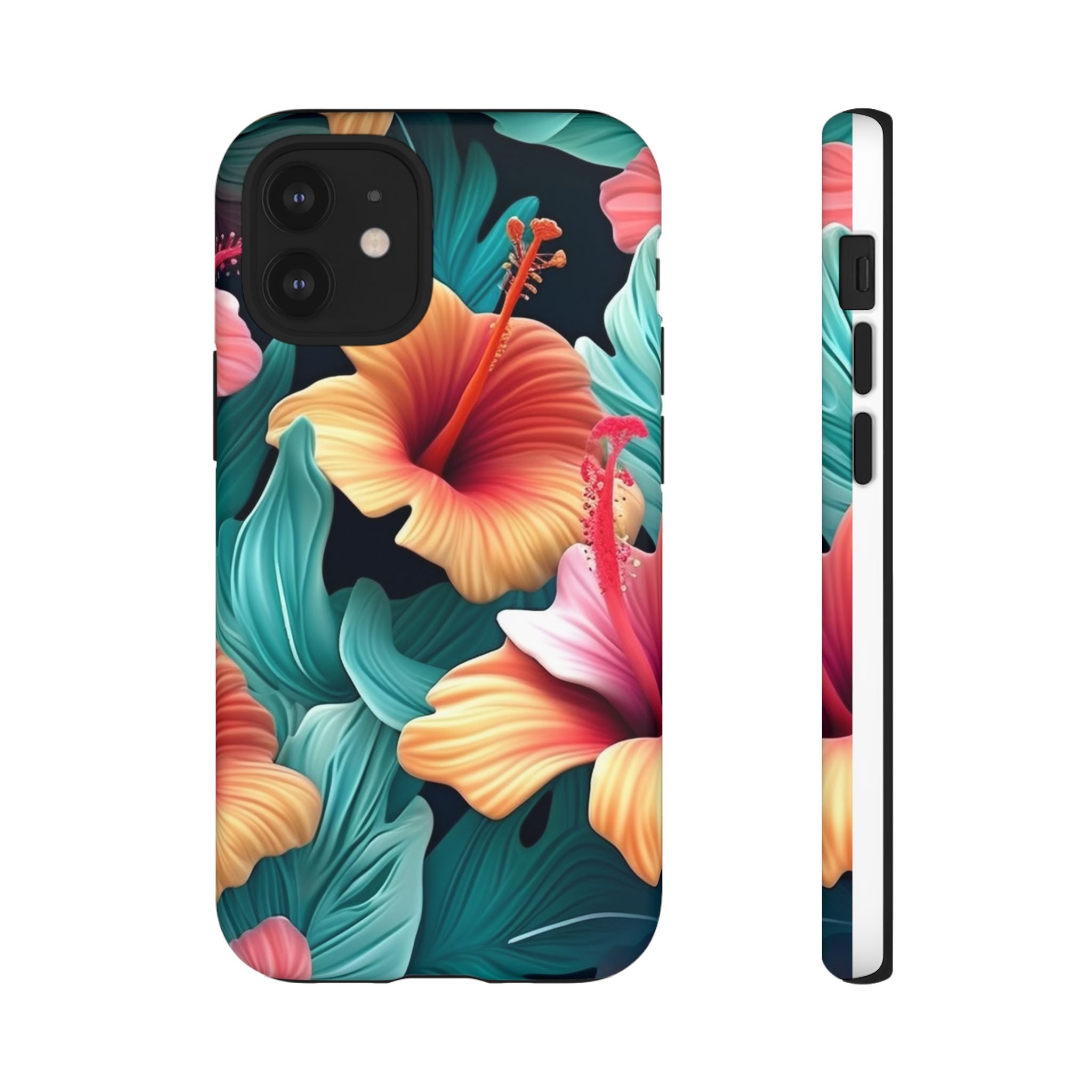 Tropical Hibiscus Hexagon iPhone Case