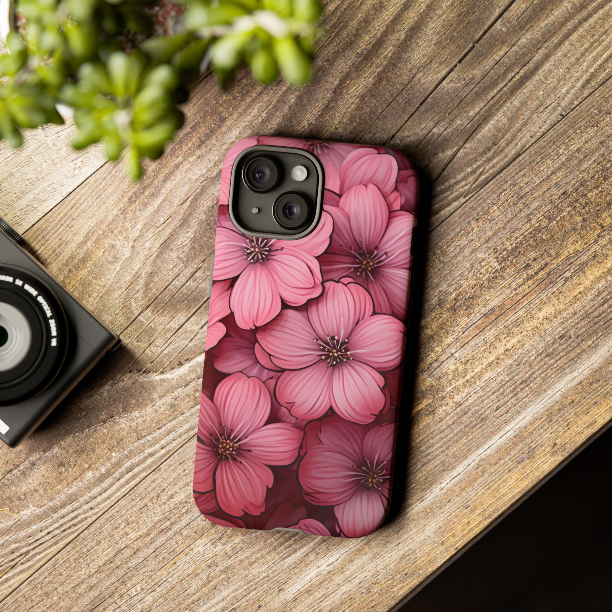 Pink Blossom Hexagon iPhone Case - Rugged