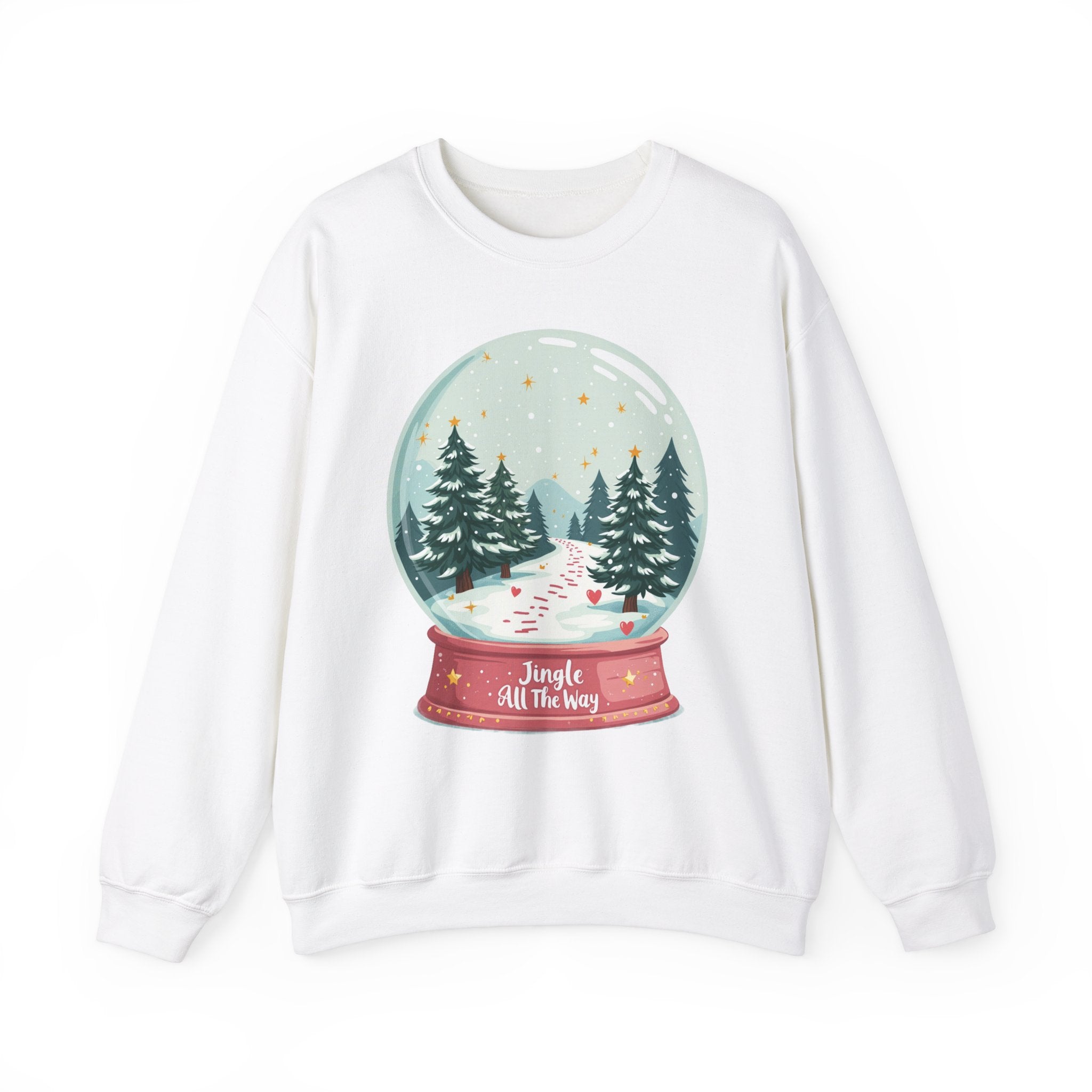 Jingle All the Way Snow Globe Xmas Sweatshirt