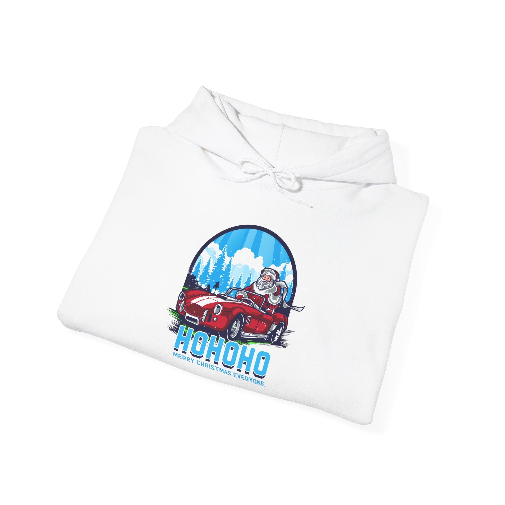 Santa's Hot Rod Christmas Hoodie