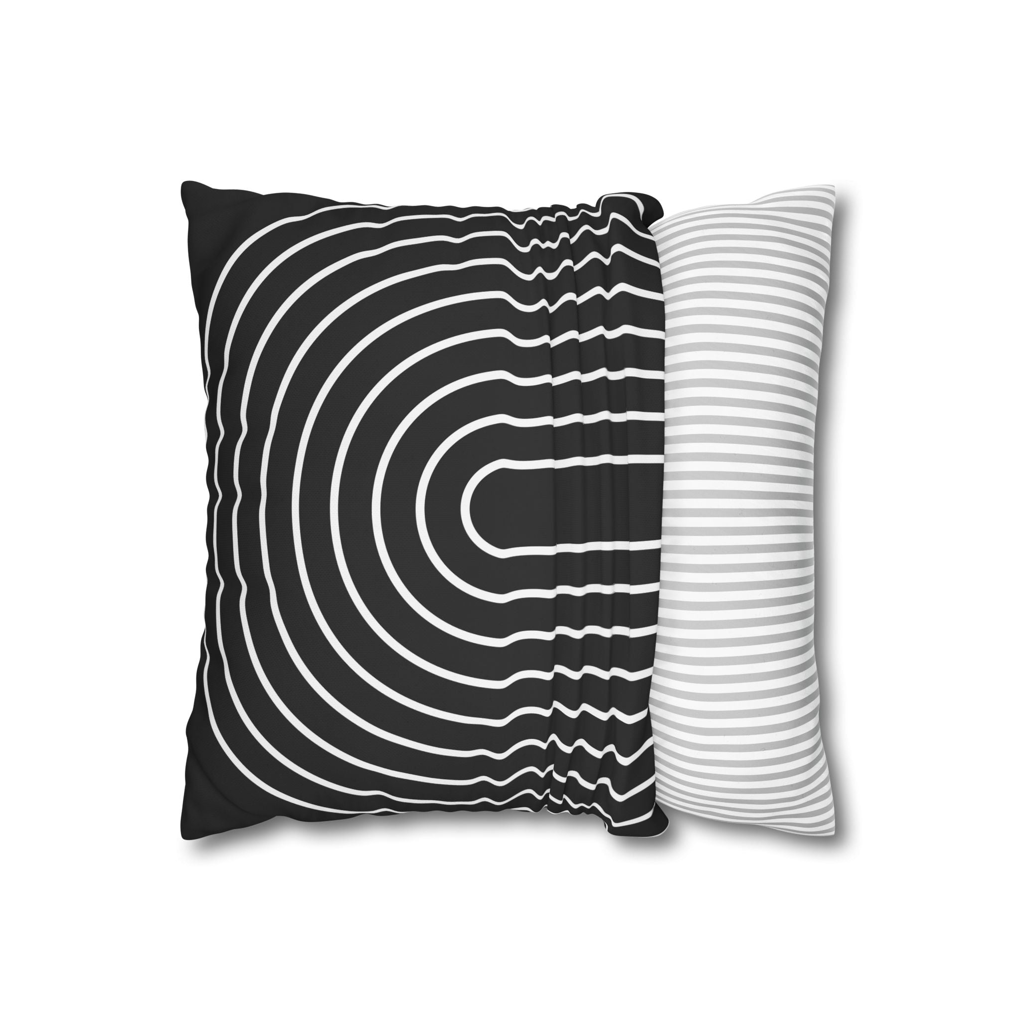 Minimalist Arch Pillowcase - Black & White