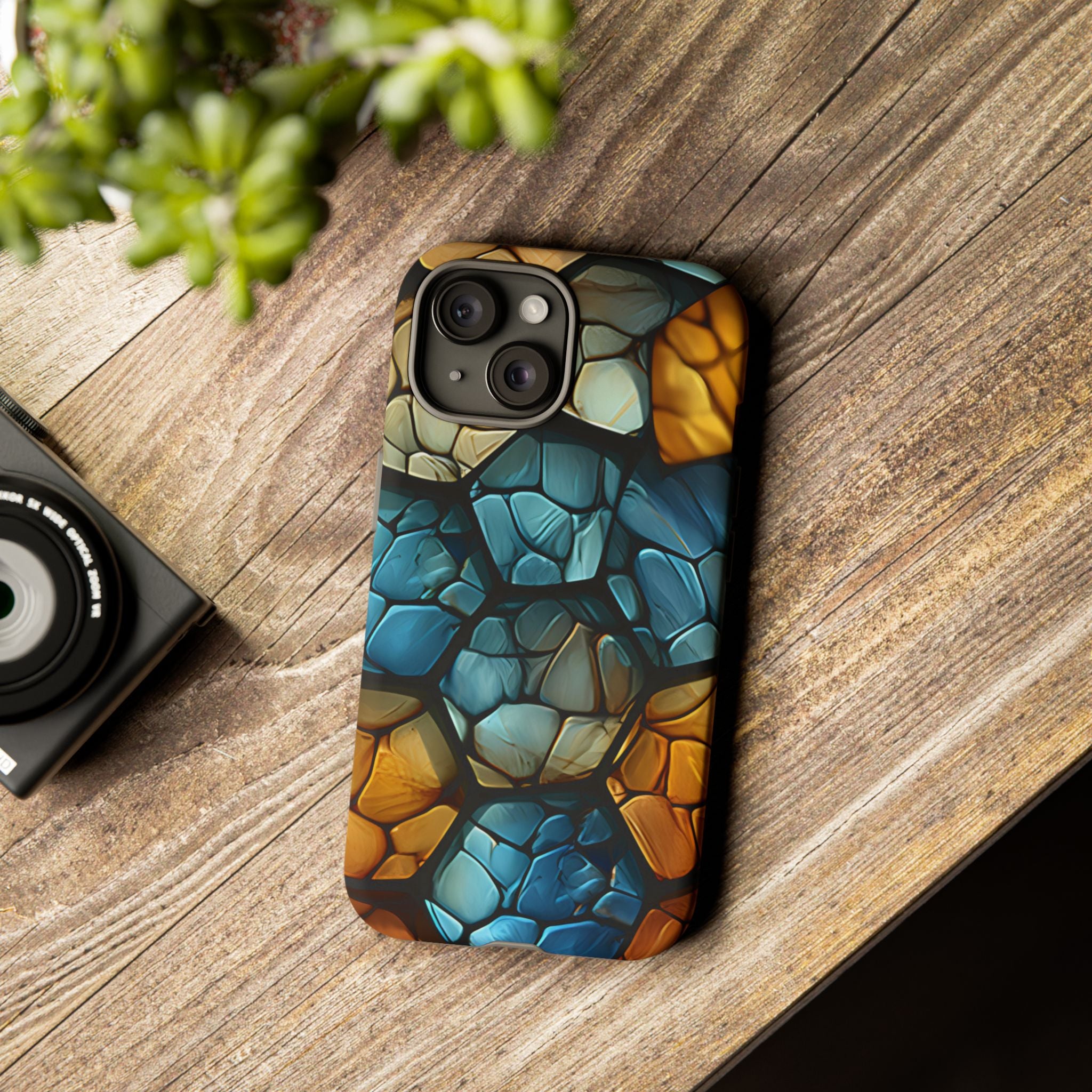 Abstract Stone Mosaic iPhone Case