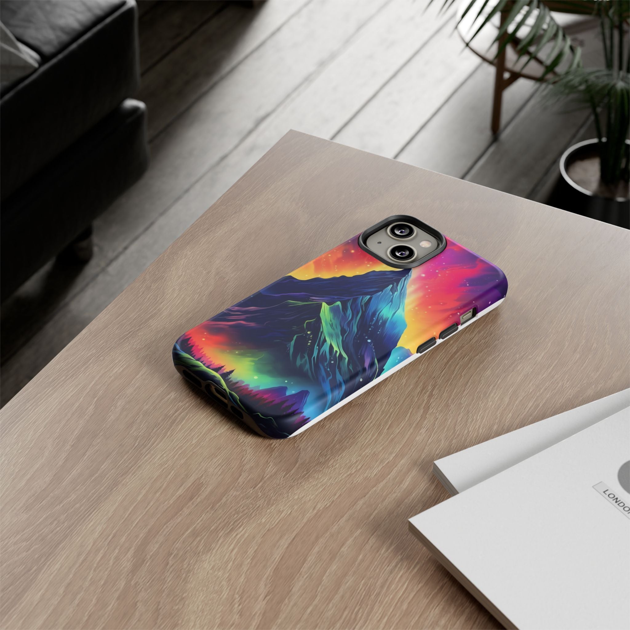 Cosmic Mountain iPhone Case - Hexagon Stone