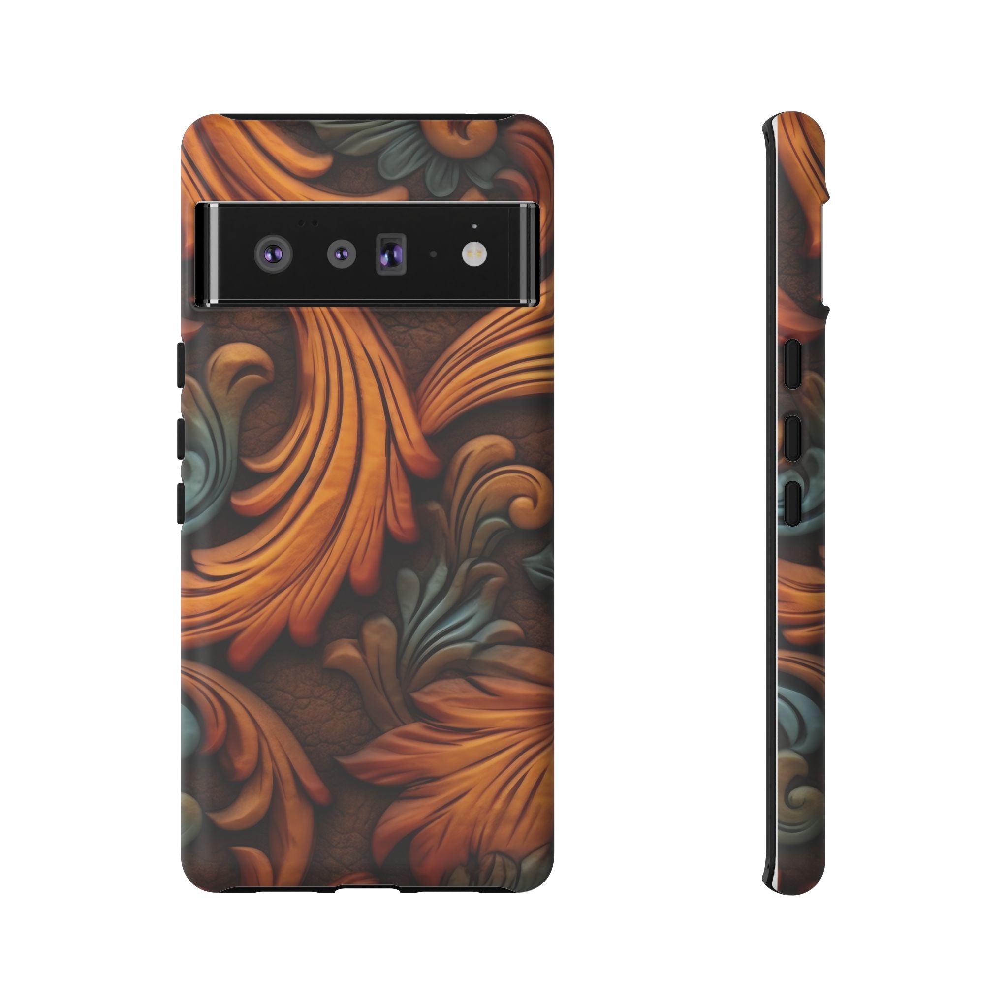 Baroque Copper Google Pixel Case (All Models) - Luxury Design