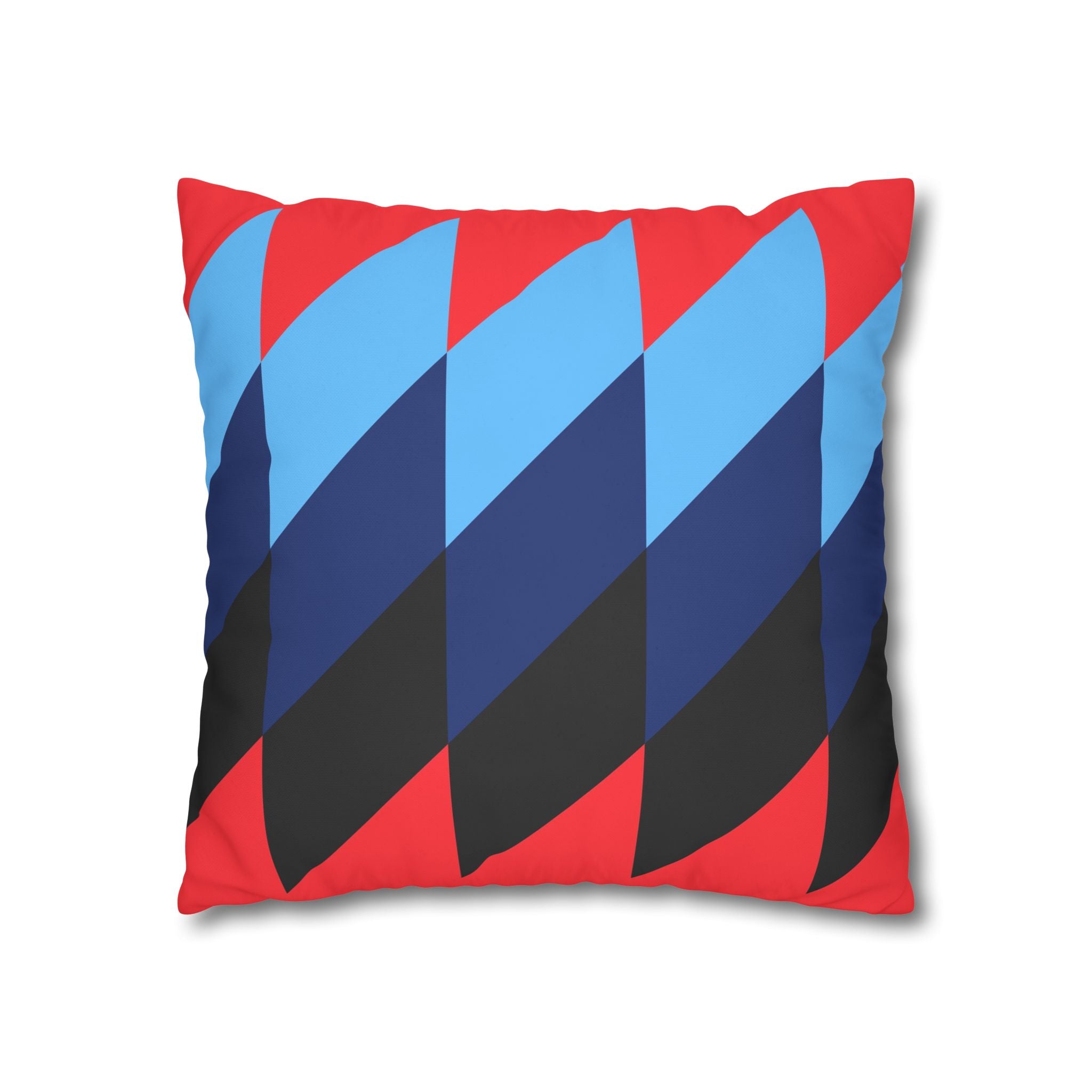 Geometric Red Pillowcase - Modern Design