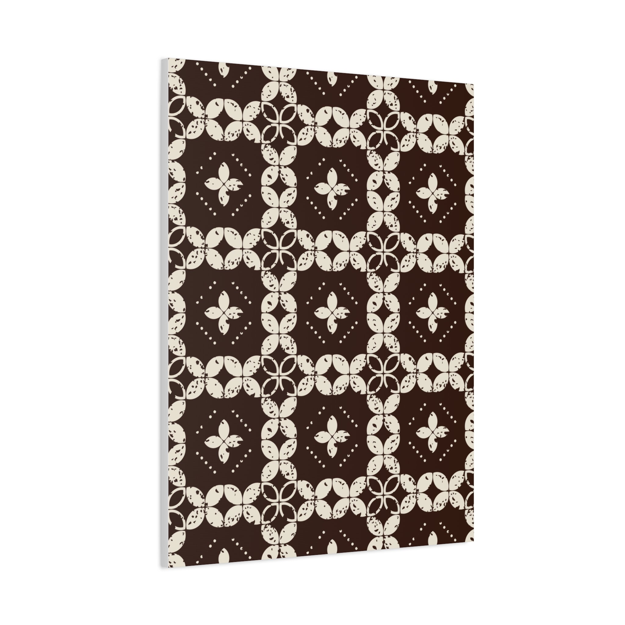 Rustic Floral Geometric Canvas Art