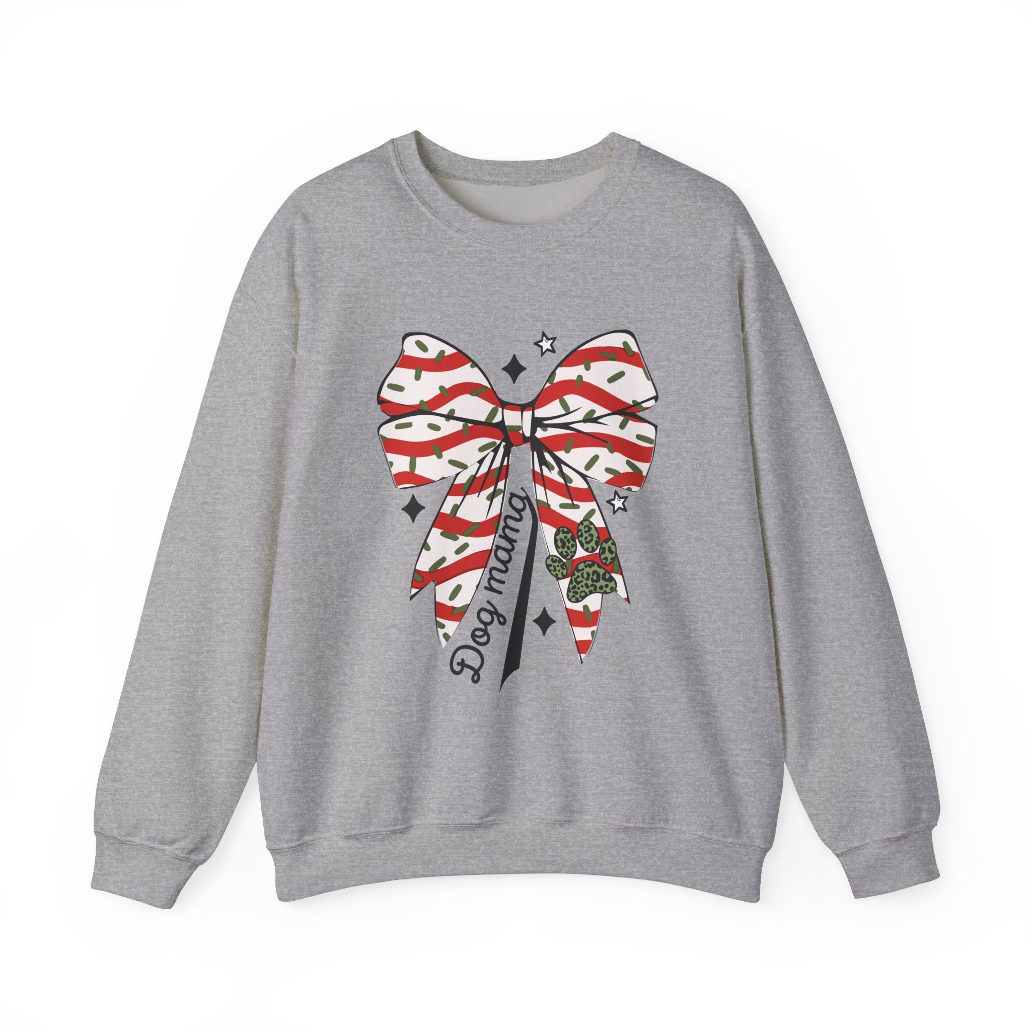 Dog Mama Christmas Bow Sweatshirt