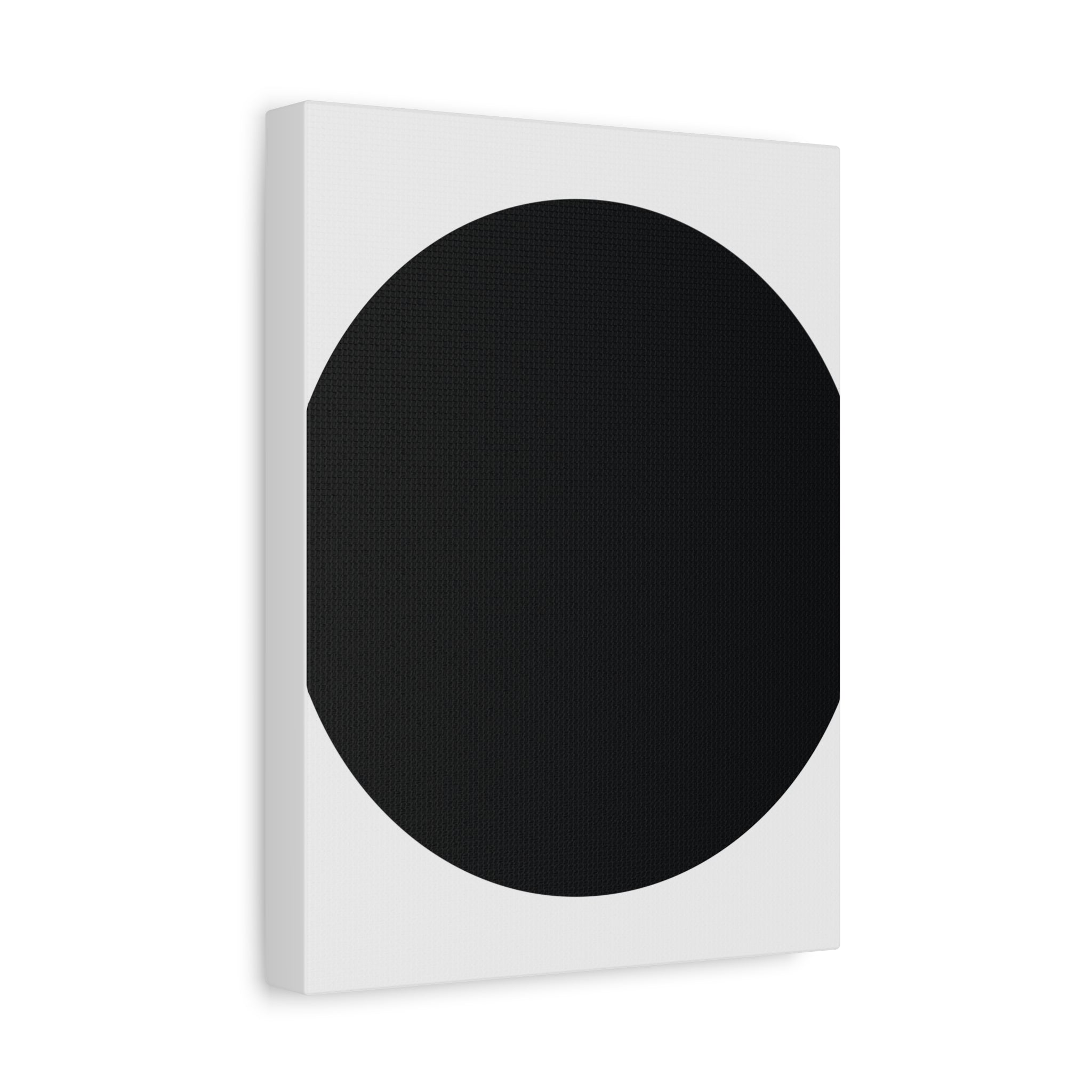 Minimalist Black Circle Canvas Art