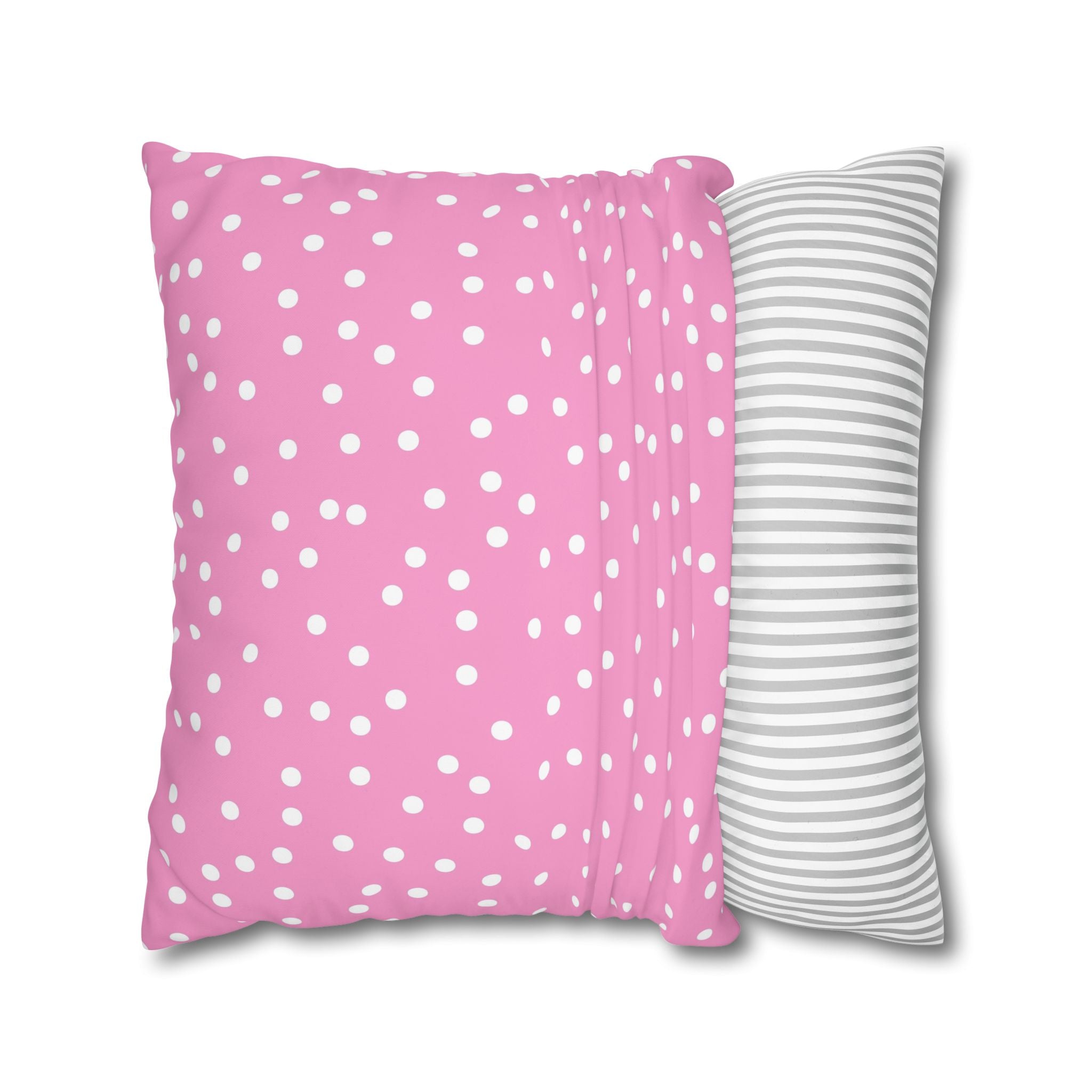 Pink Polka Dot Pillowcase - Sweet Dreams