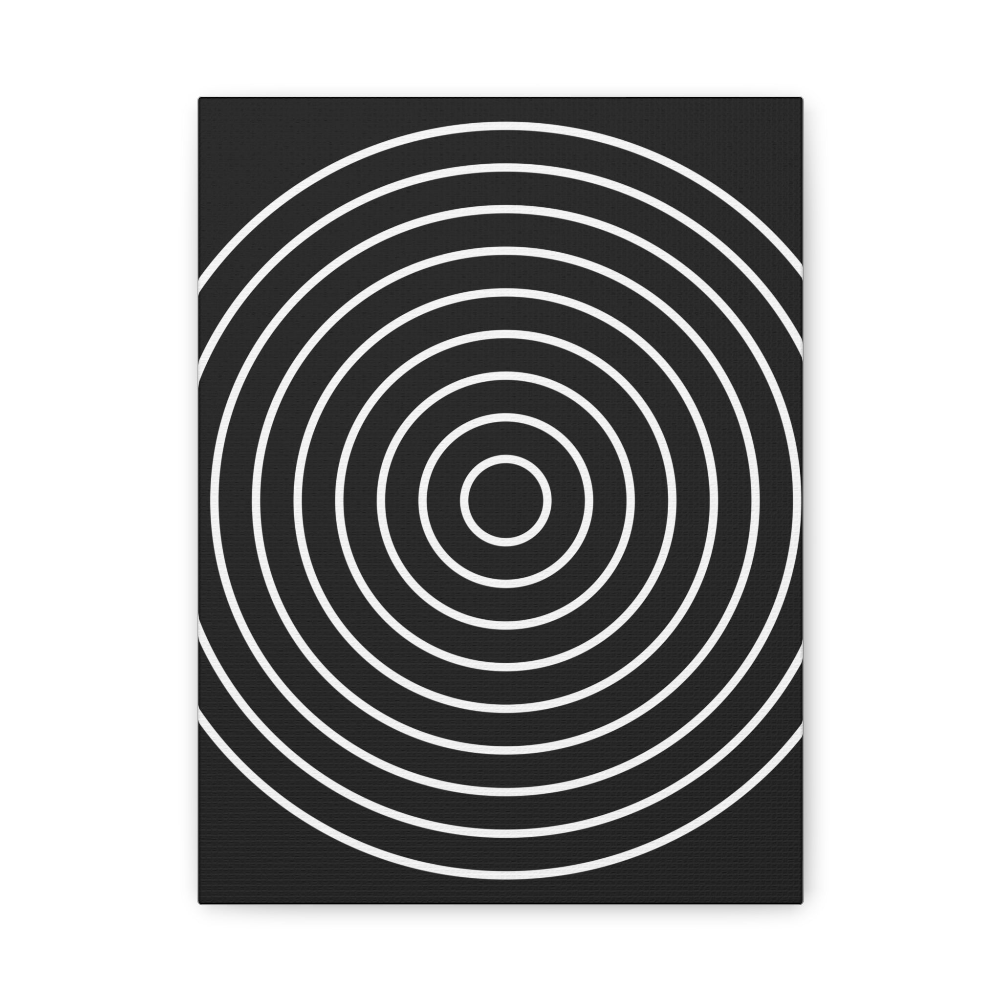 Abstract Concentric Circles Canvas Art