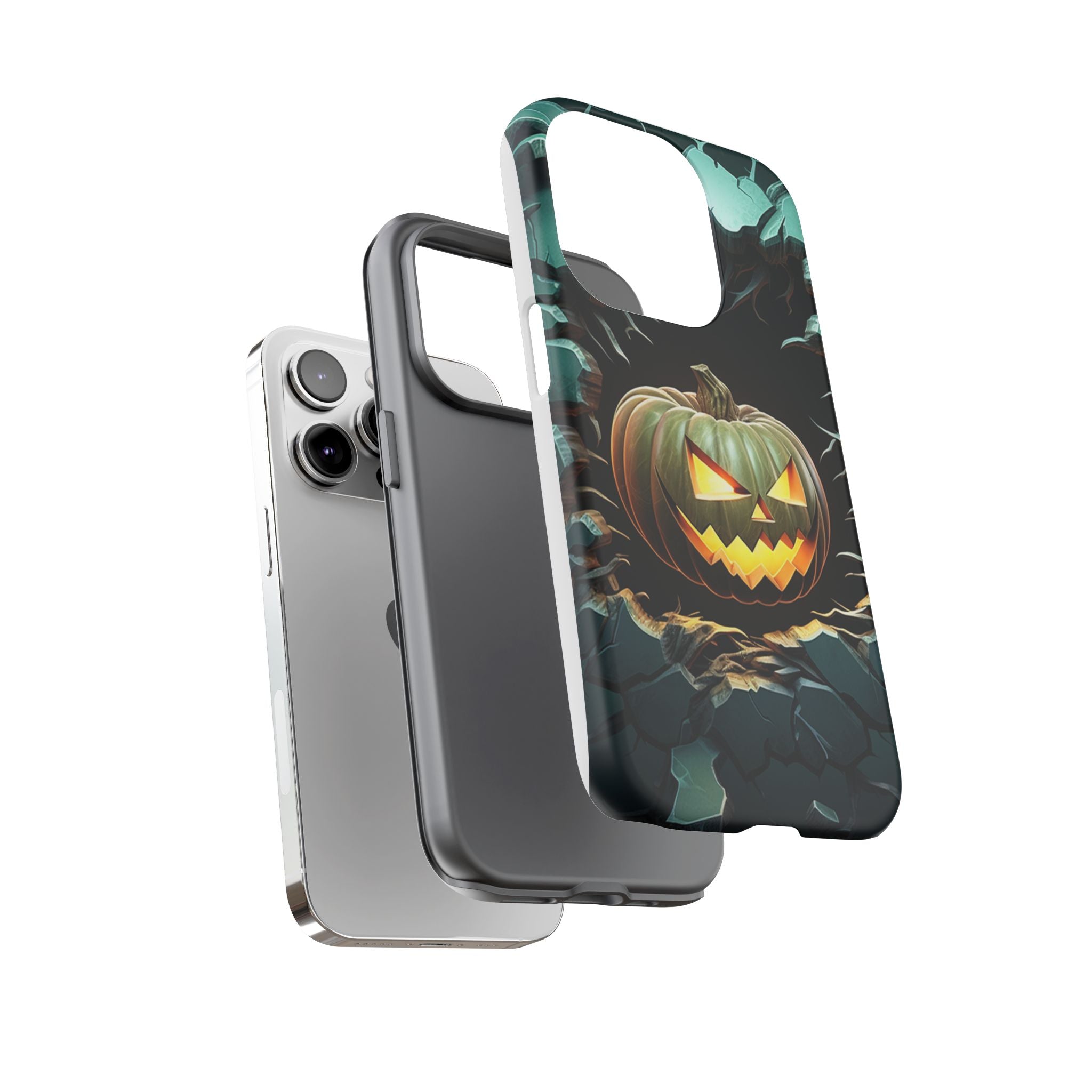 Spooky Jack-o'-Lantern Hexagon iPhone Case