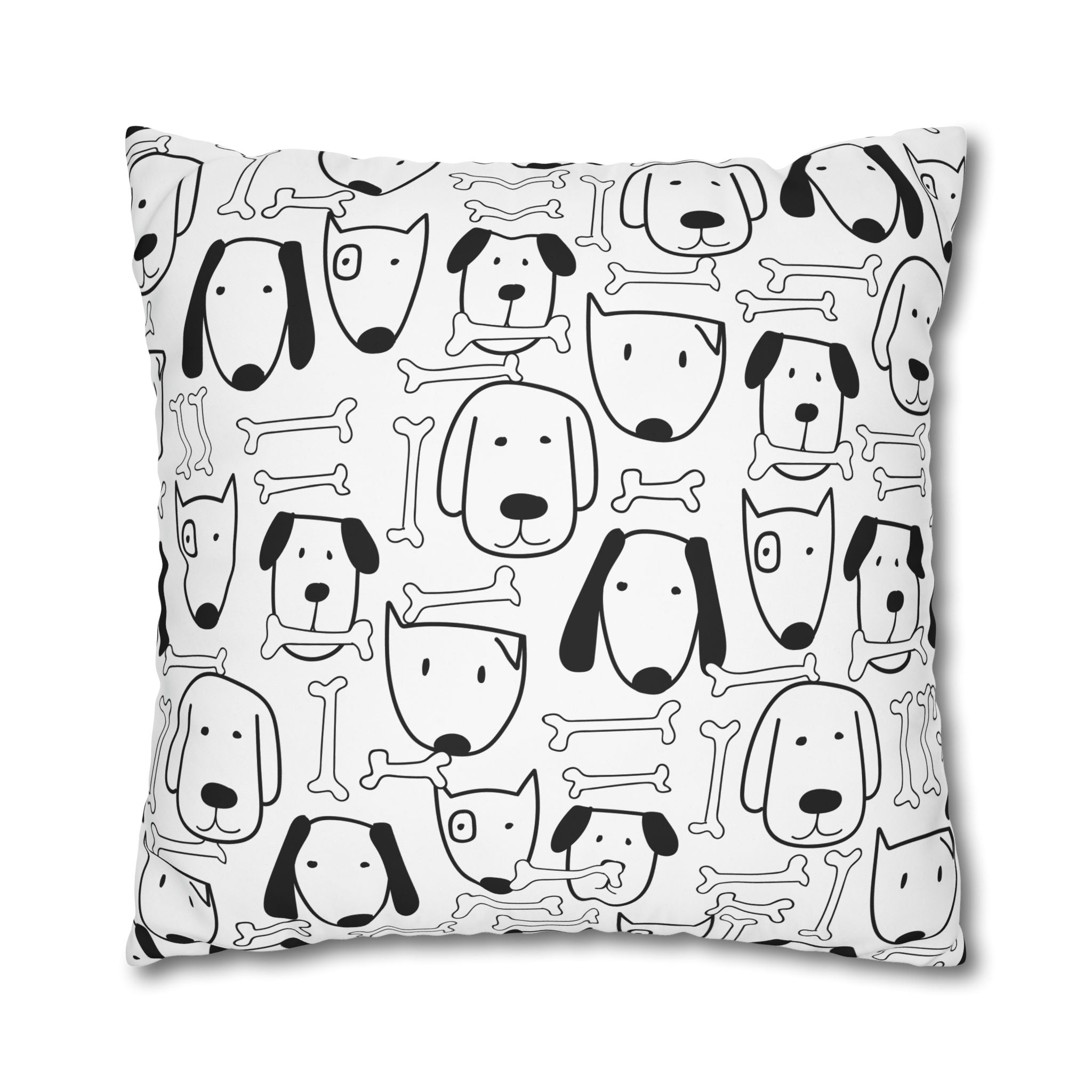 Cute Puppy Bone Pillowcase - Kids'