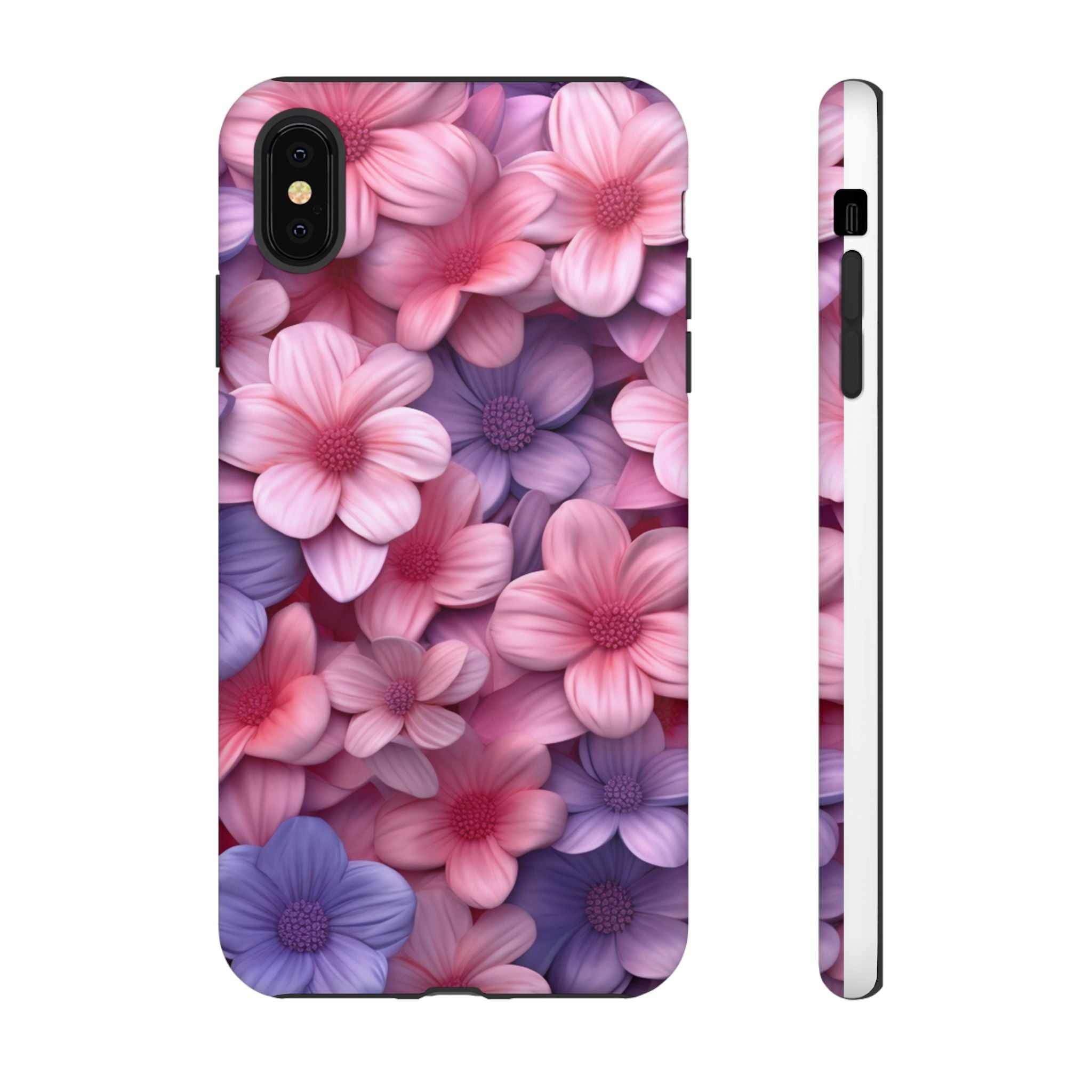 Floral Bloom Hexagon Stone iPhone Case