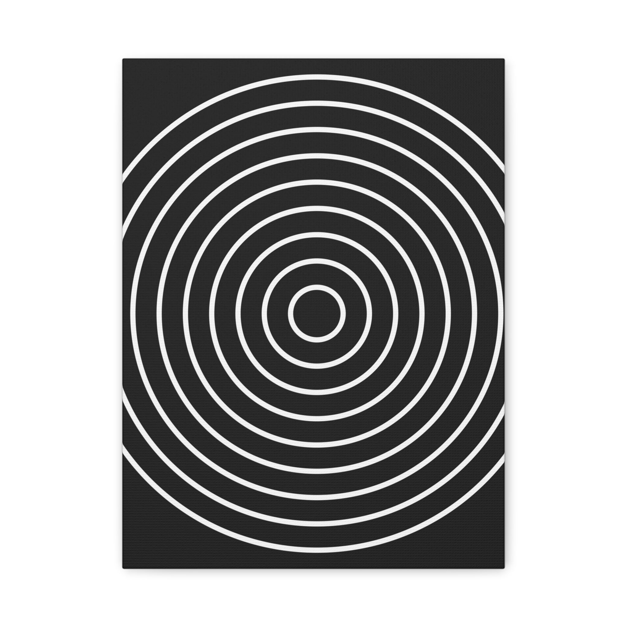 Abstract Concentric Circles Canvas Art