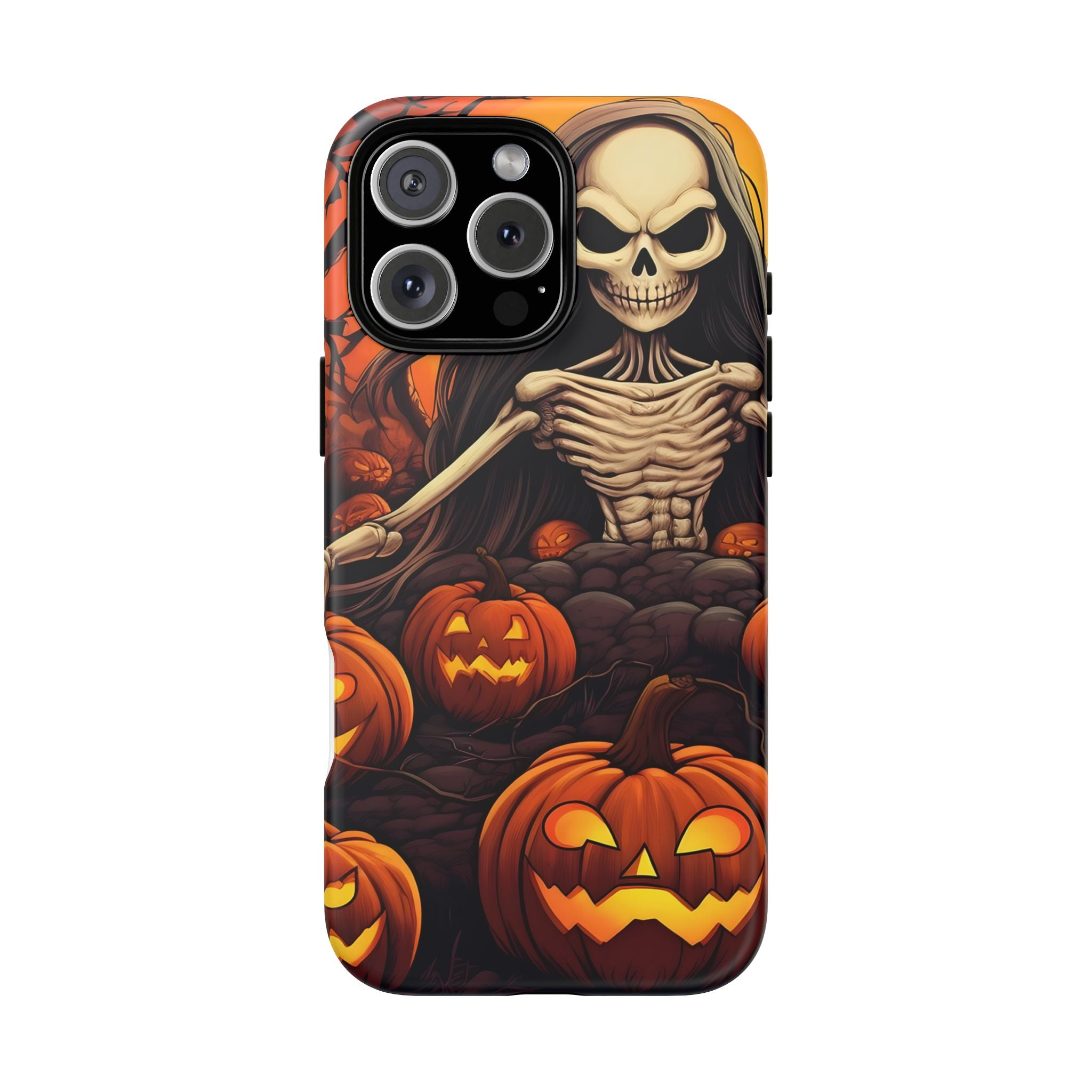 Spooky Skeleton Hexagon iPhone Case