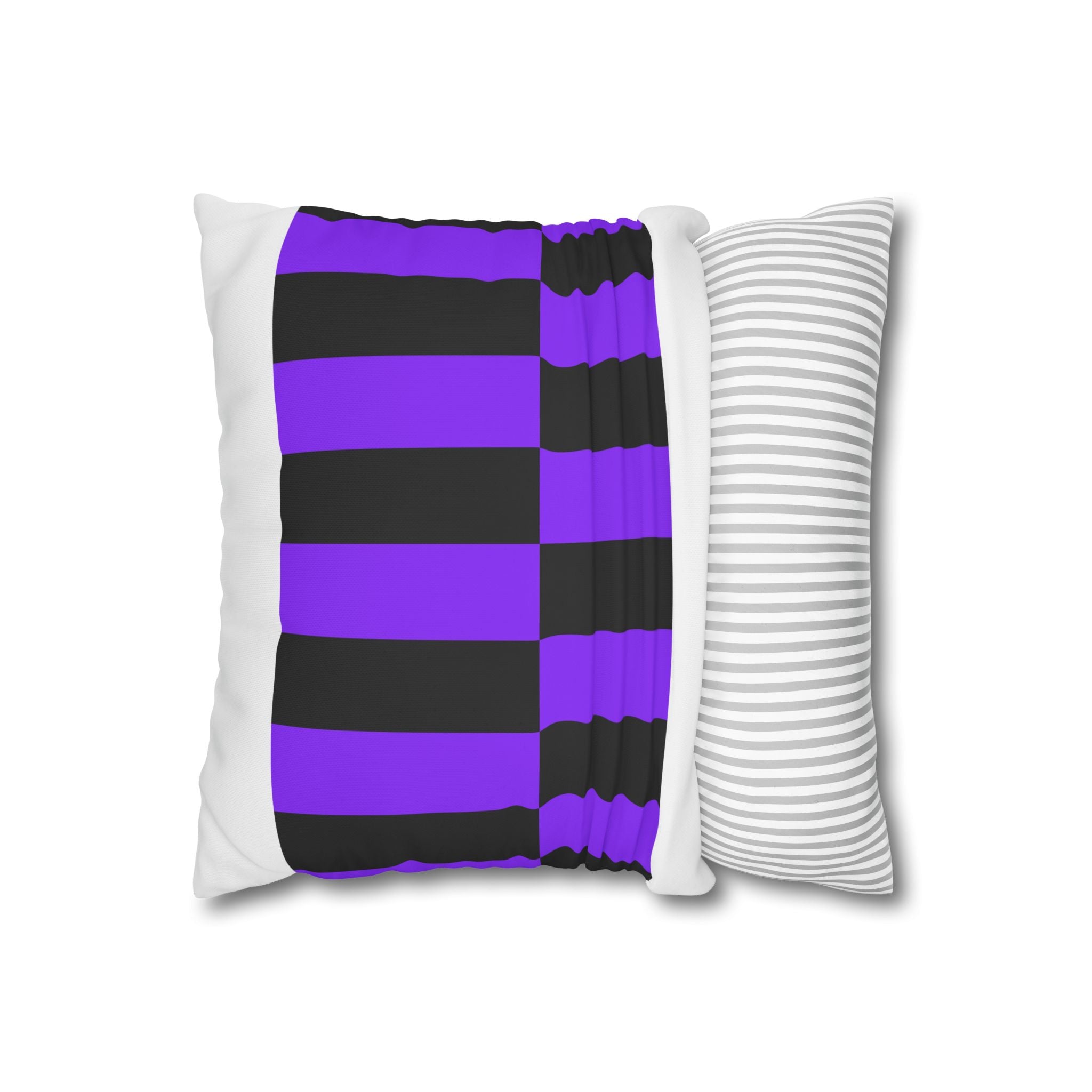 Checkered Pillowcase - Violet & Grey