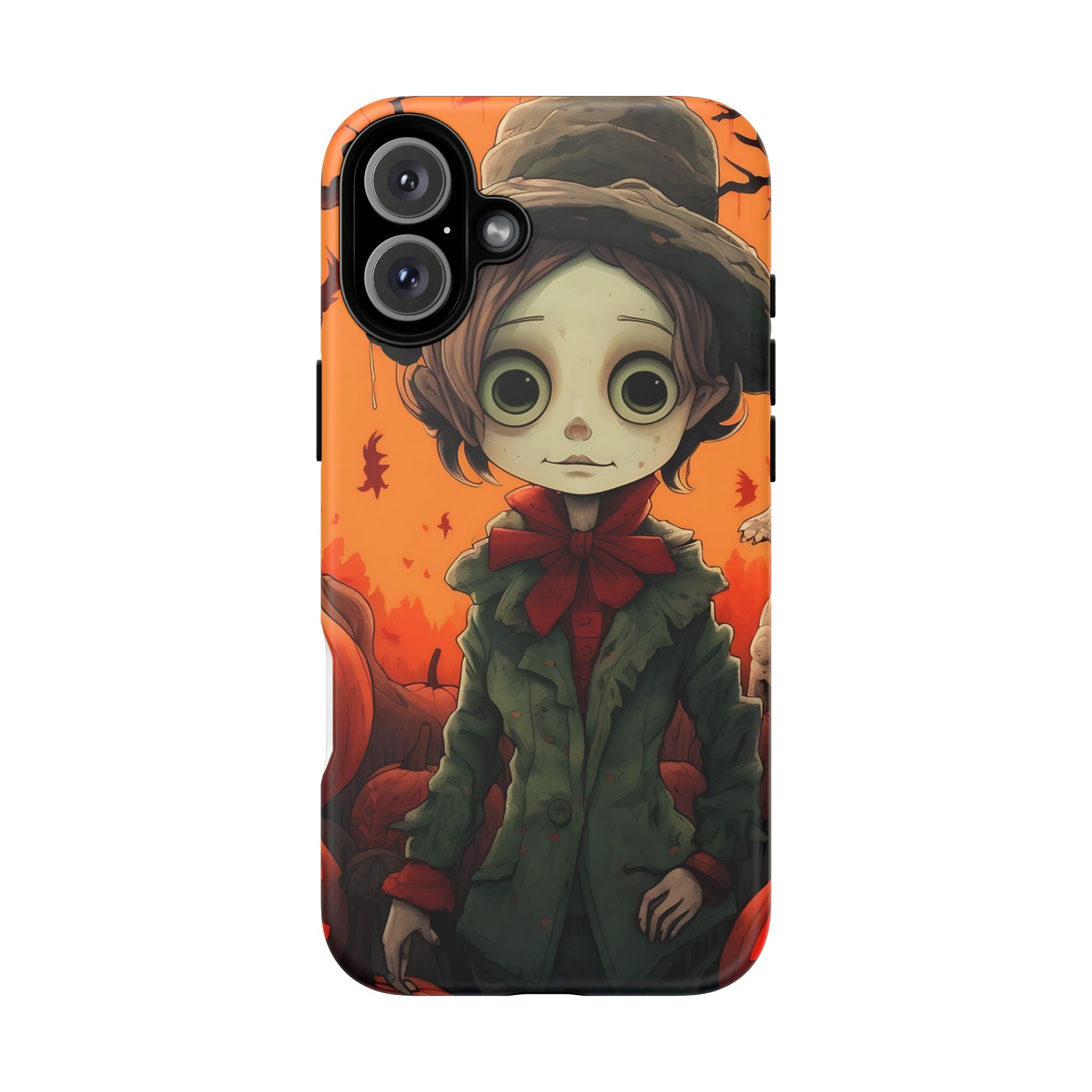 Spooky Autumn Child Hexagon Stone iPhone Case