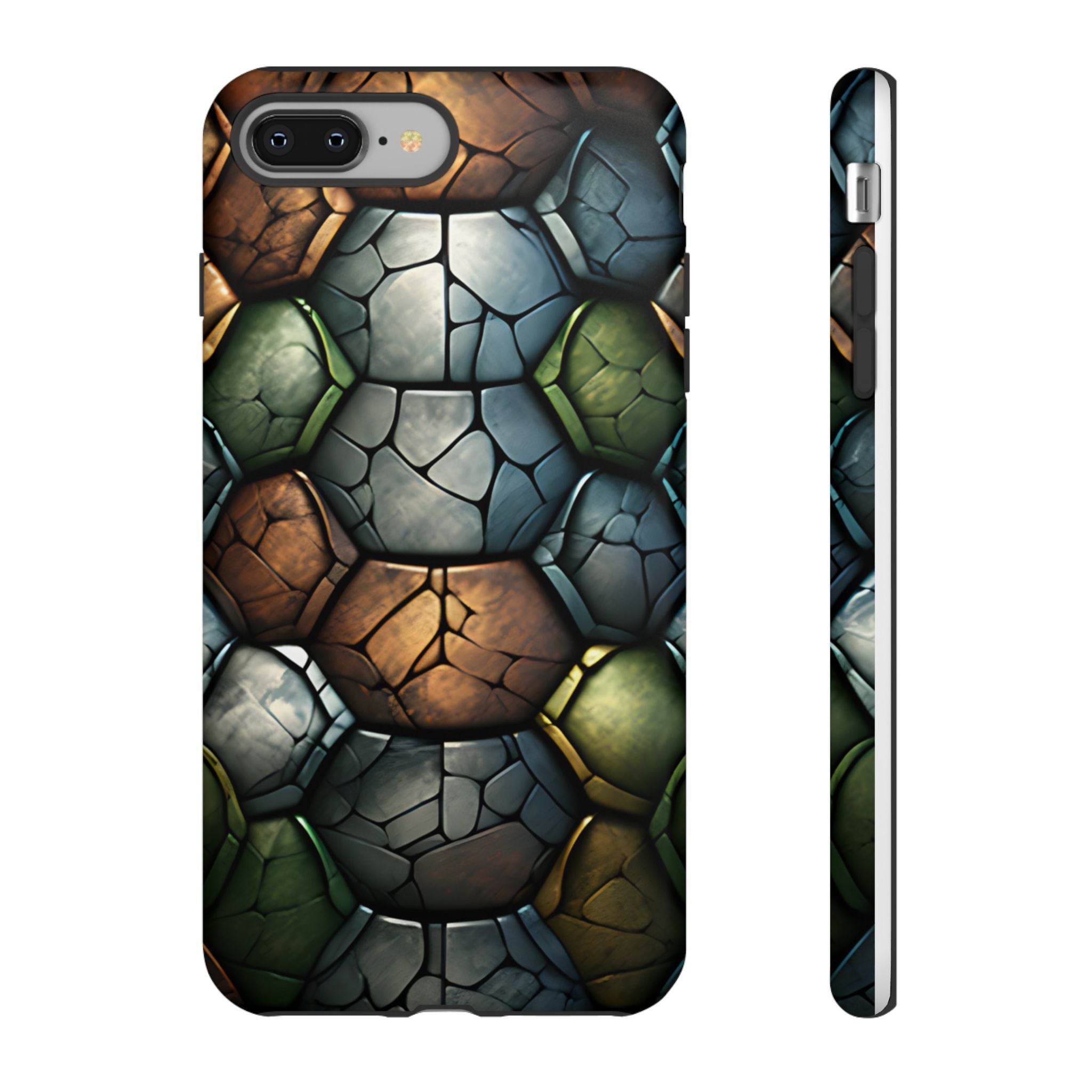 Hexagon Stone iPhone Case - Rugged Texture