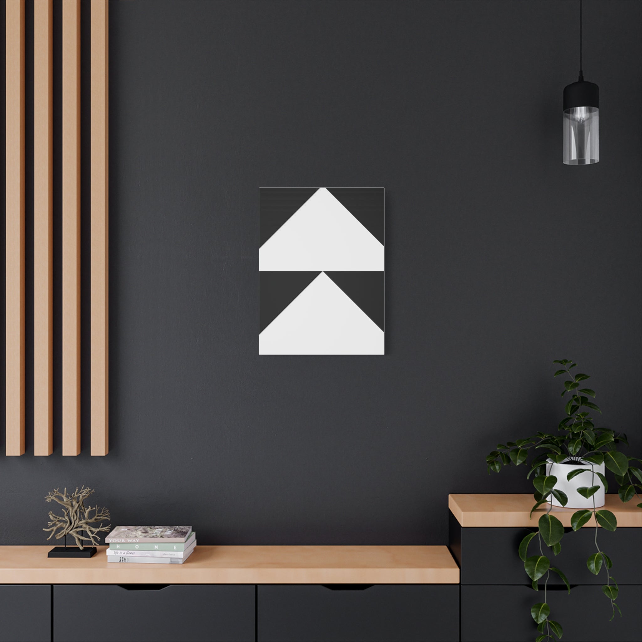 Geometric Triangle Canvas Wall Art