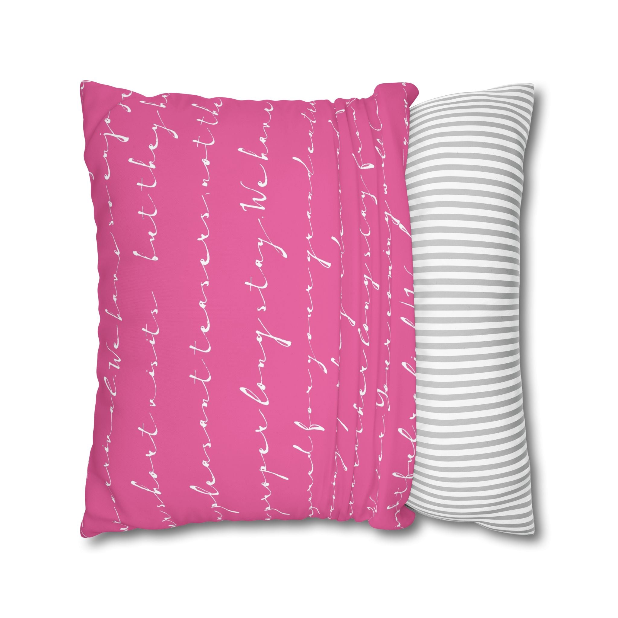 Pink Floral Welcome Pillowcase