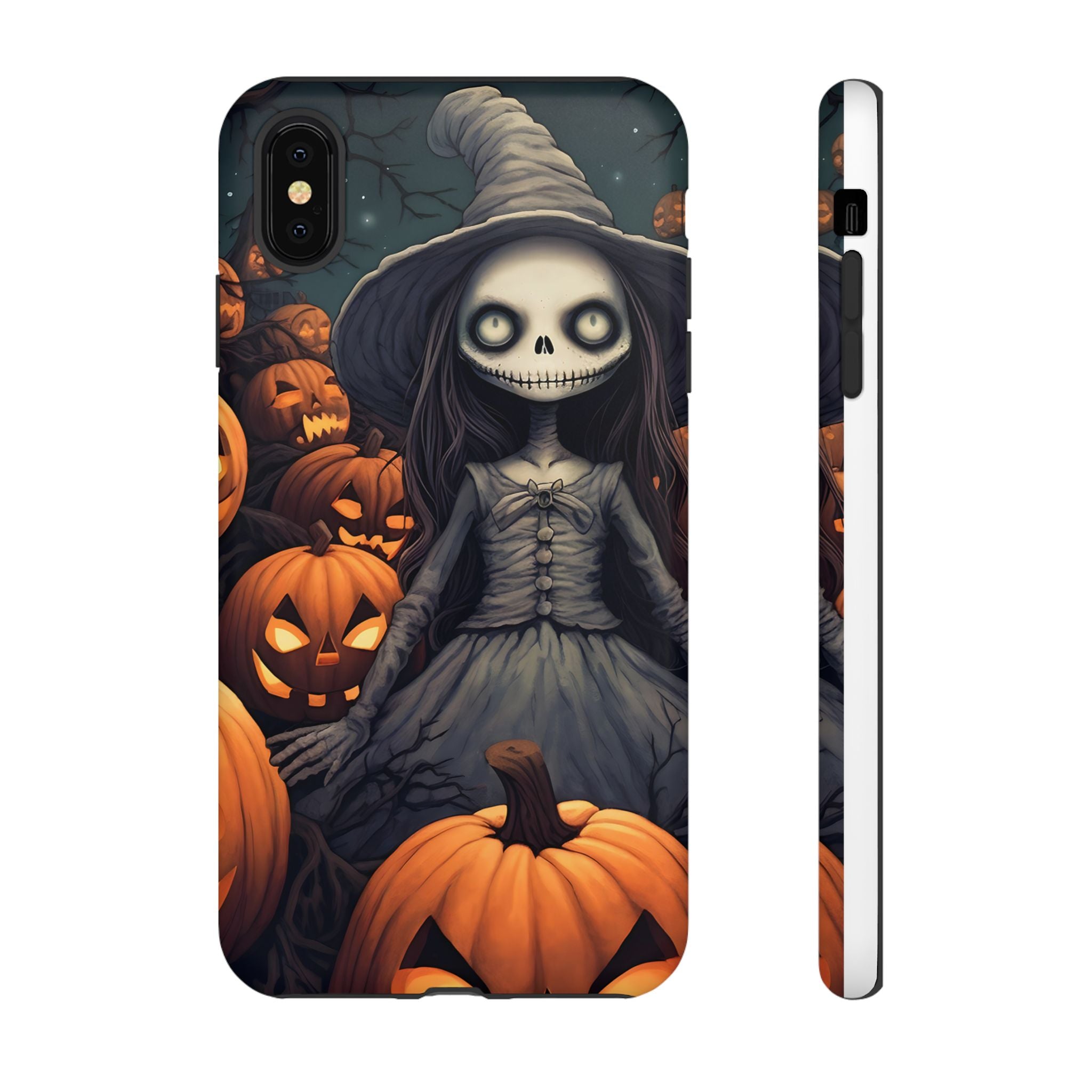 Spooky Witch Girl Hexagon Stone iPhone Case