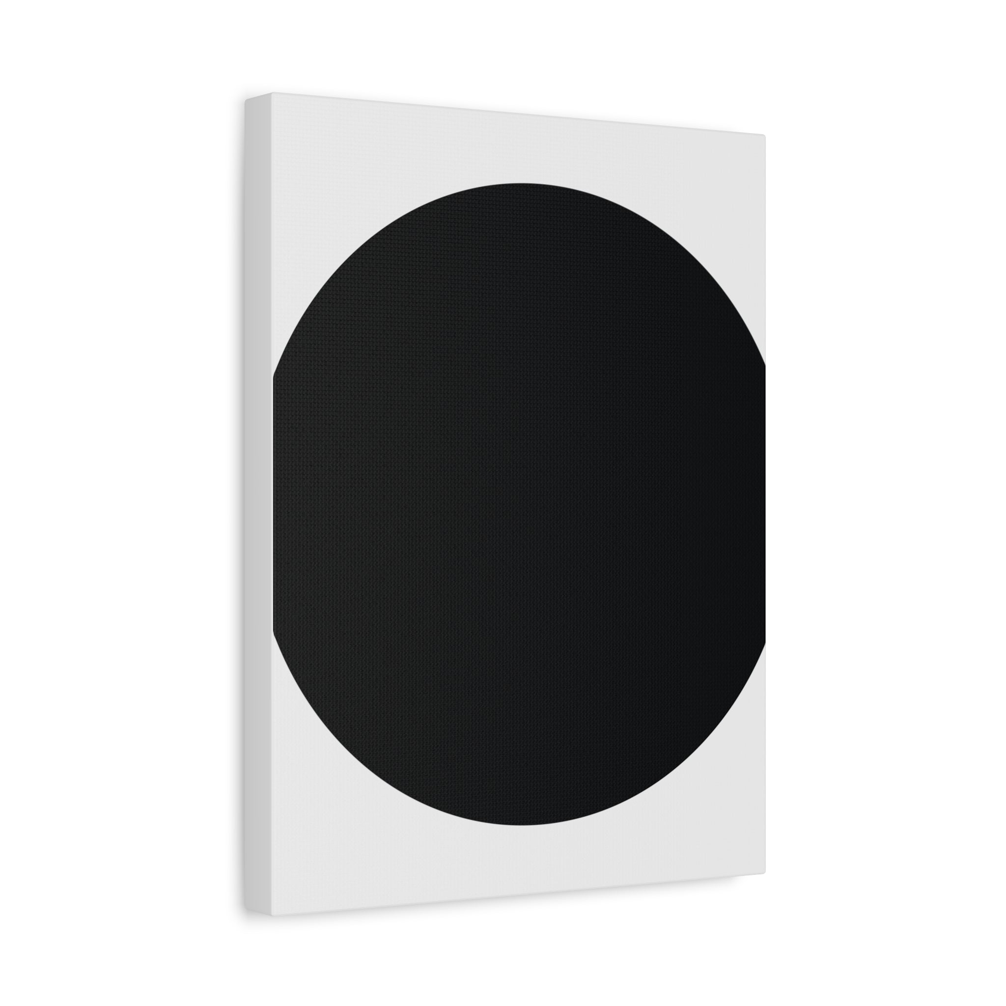 Minimalist Black Circle Canvas Art