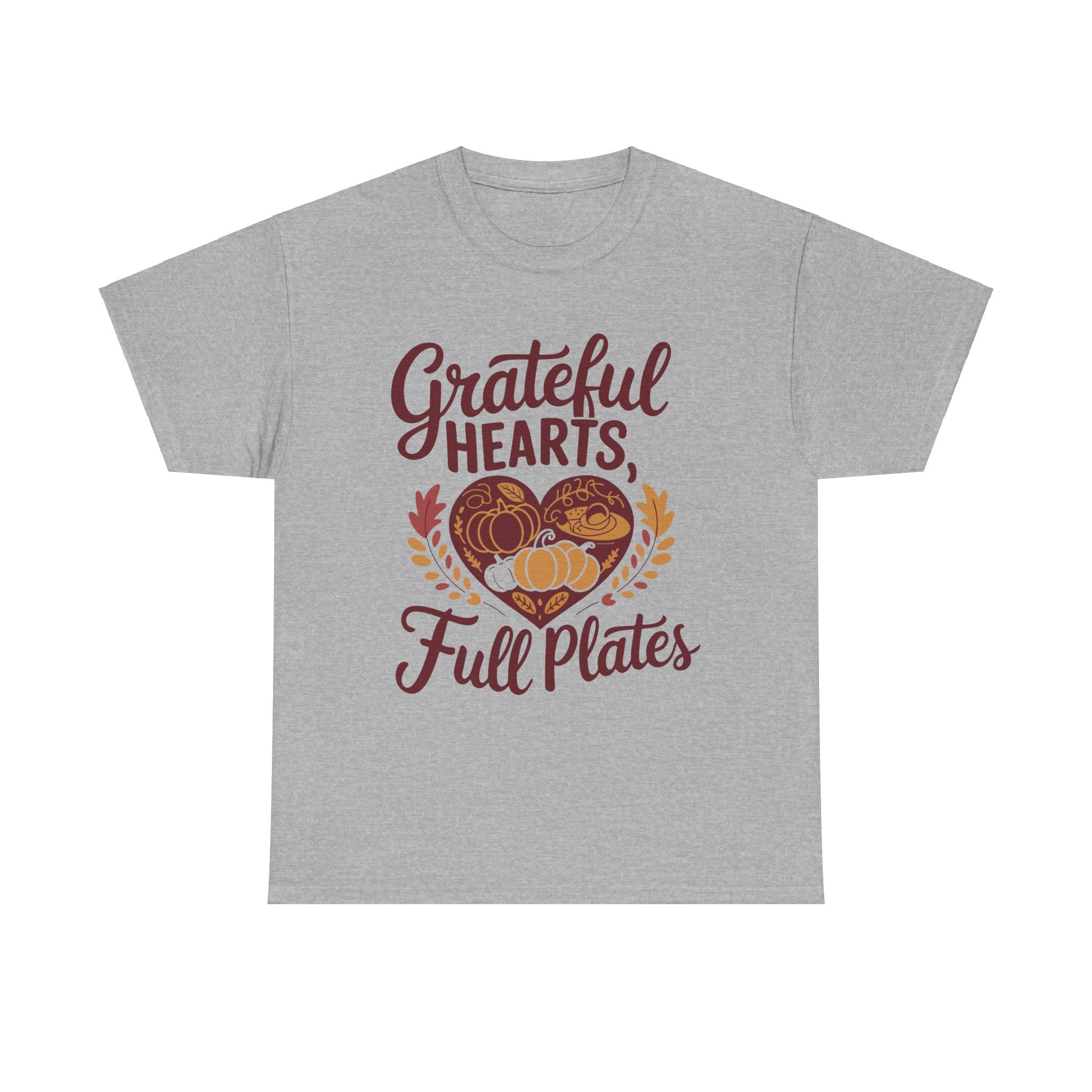 Grateful Hearts, Full Plates Thanksgiving Tee