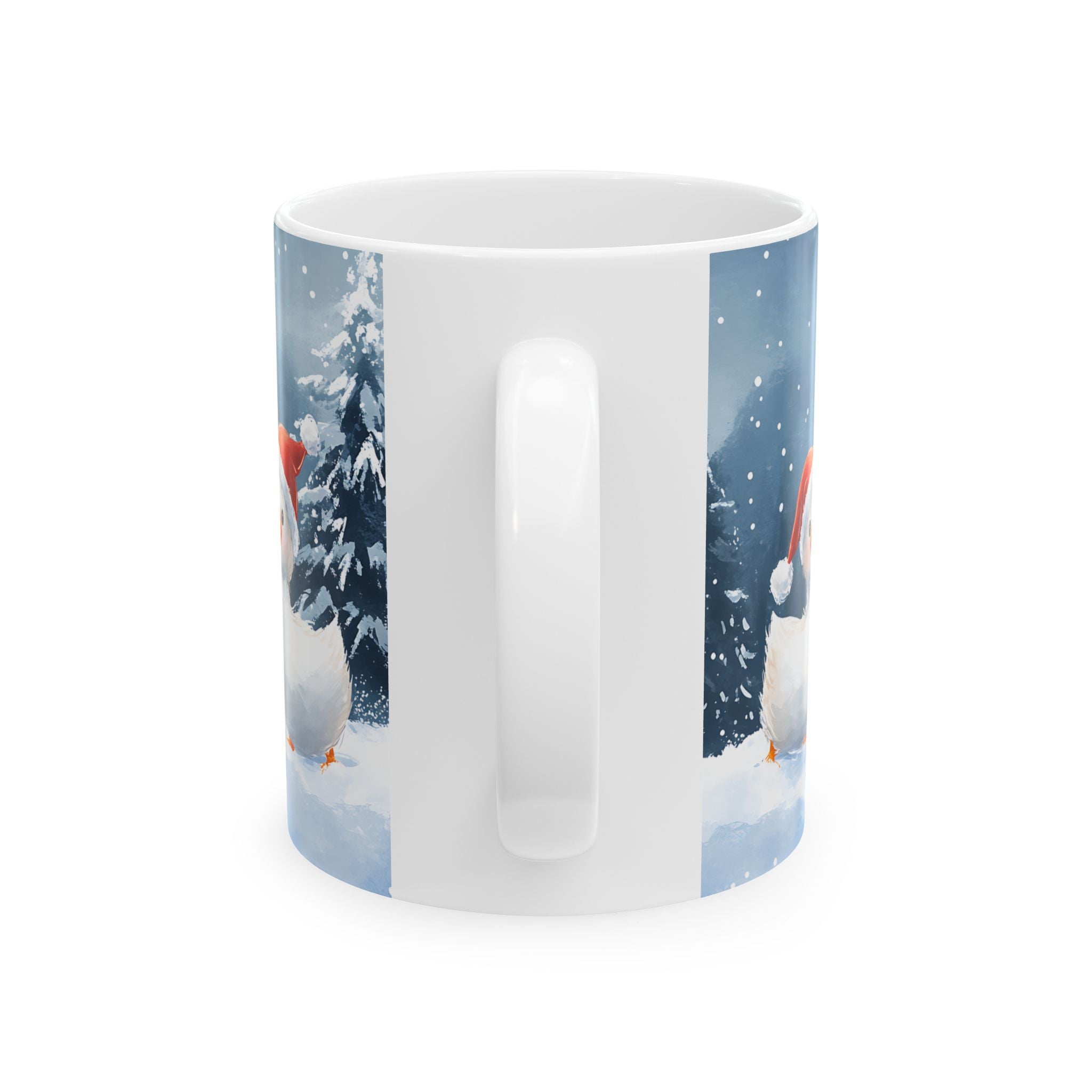 Adorable Santa Gosling Mug