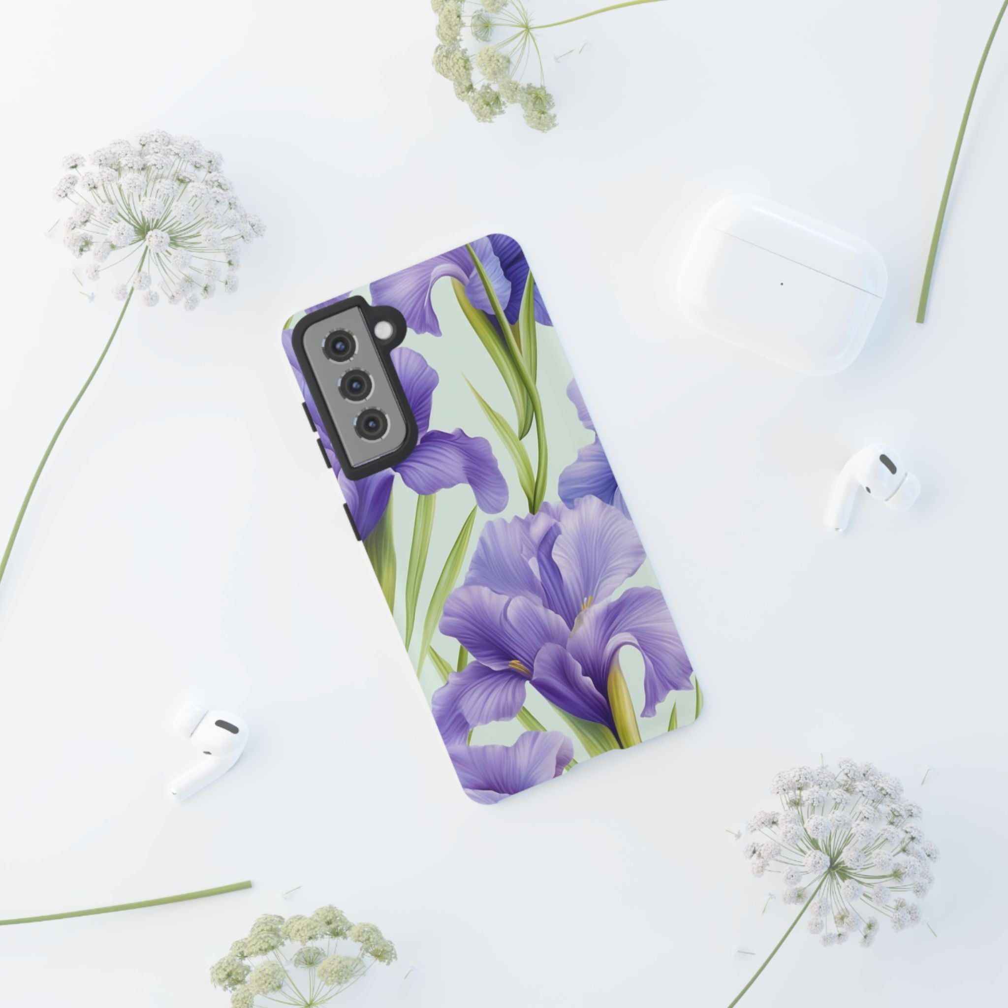 Elegant Purple Iris Samsung Phone Case