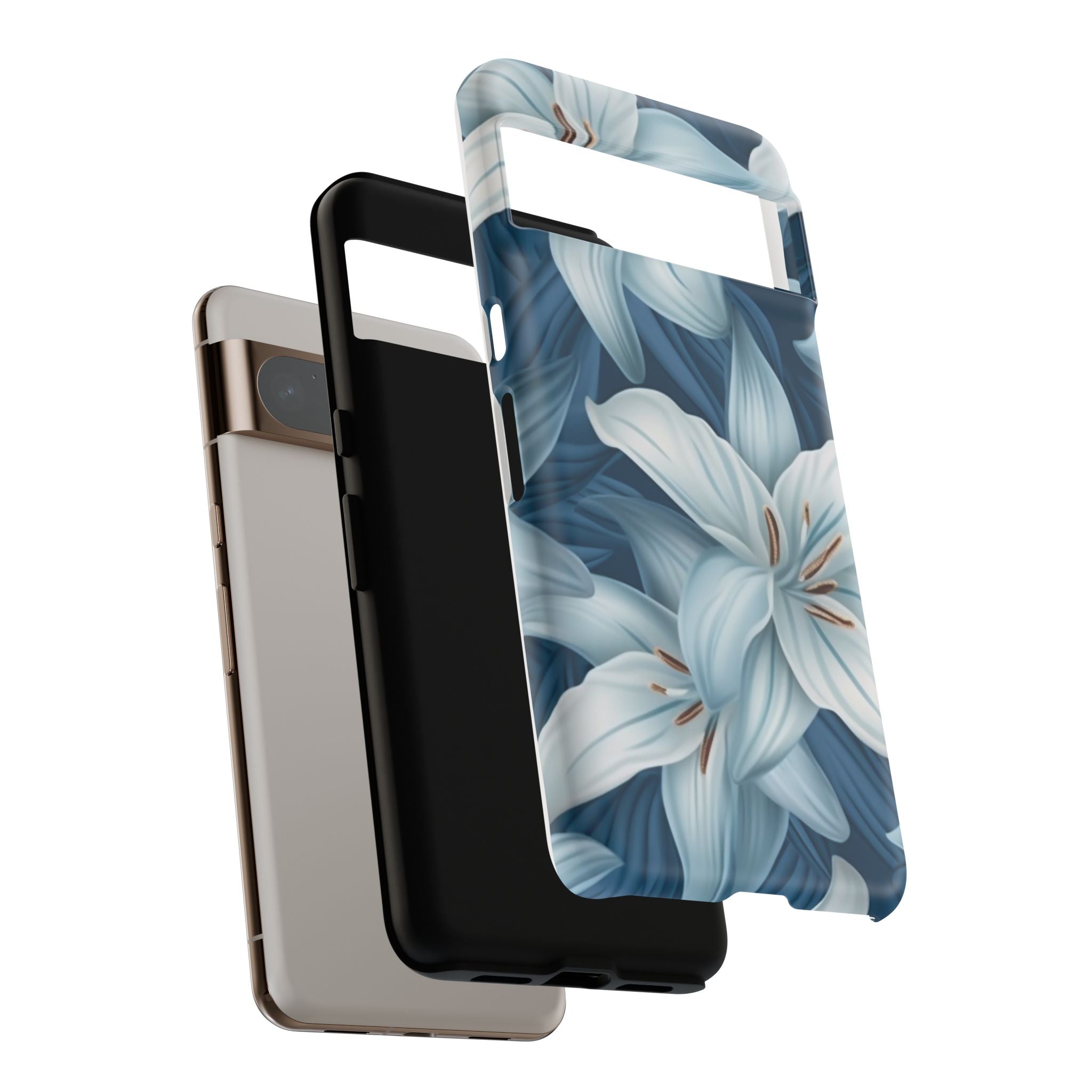 Pastel Blue Lily Google Pixel Case (All Models)