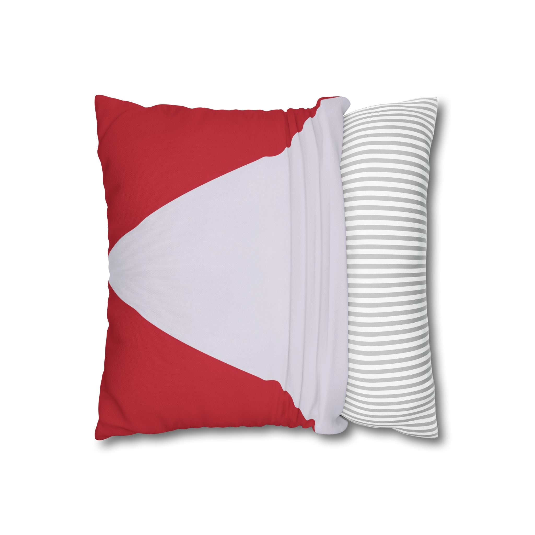 Geometric Crimson & Lavender Pillowcase