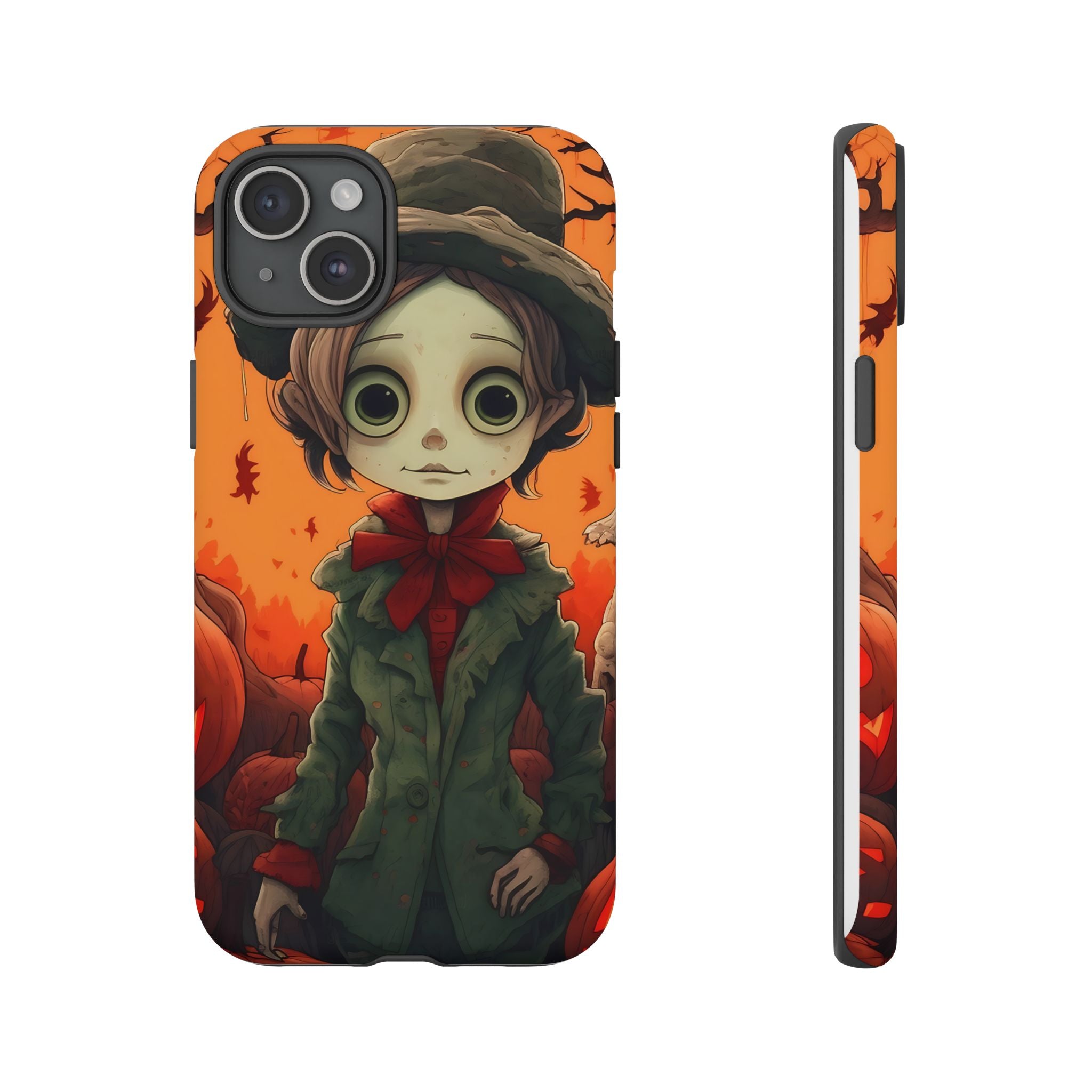 Spooky Autumn Child Hexagon Stone iPhone Case