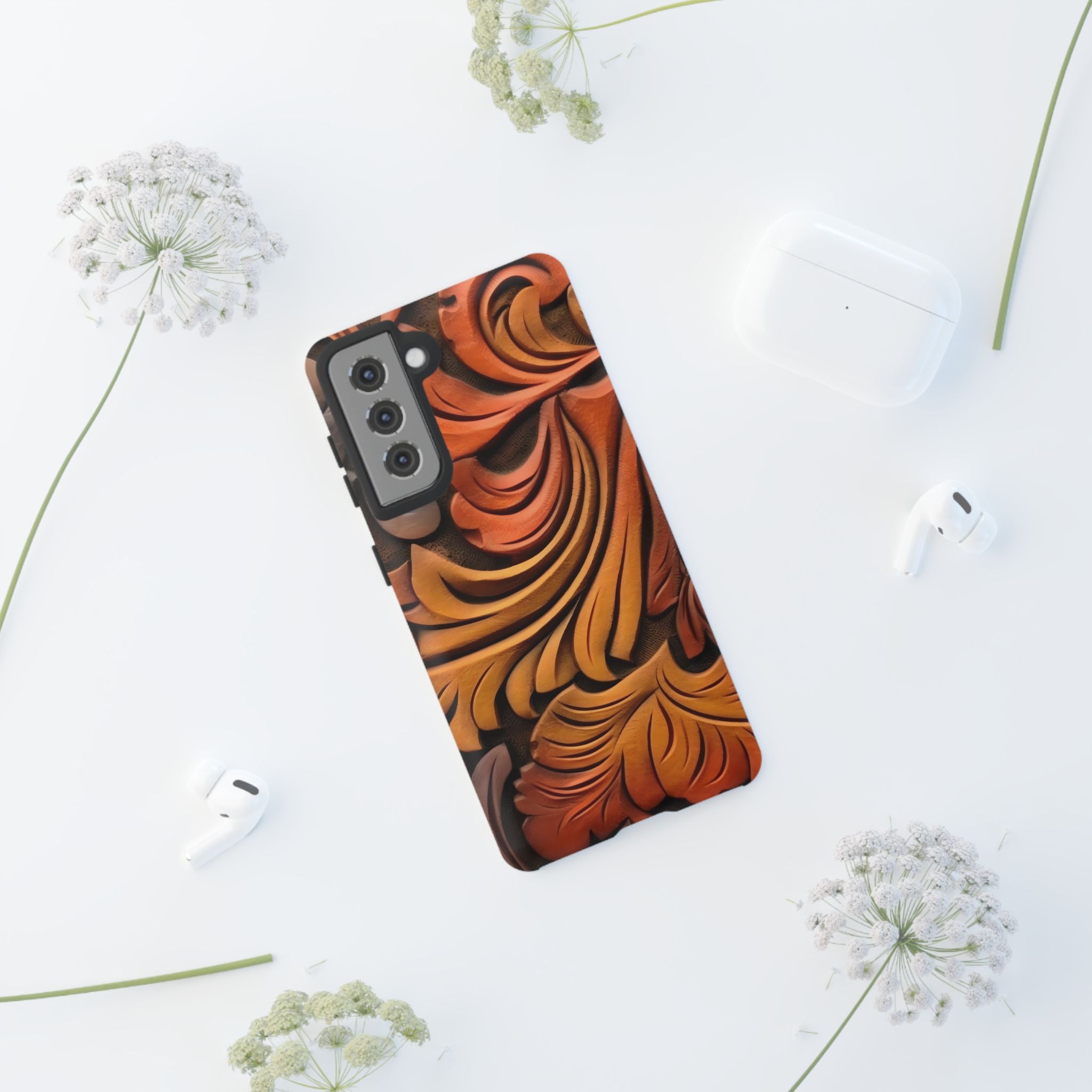 Art Nouveau Leather Samsung Case