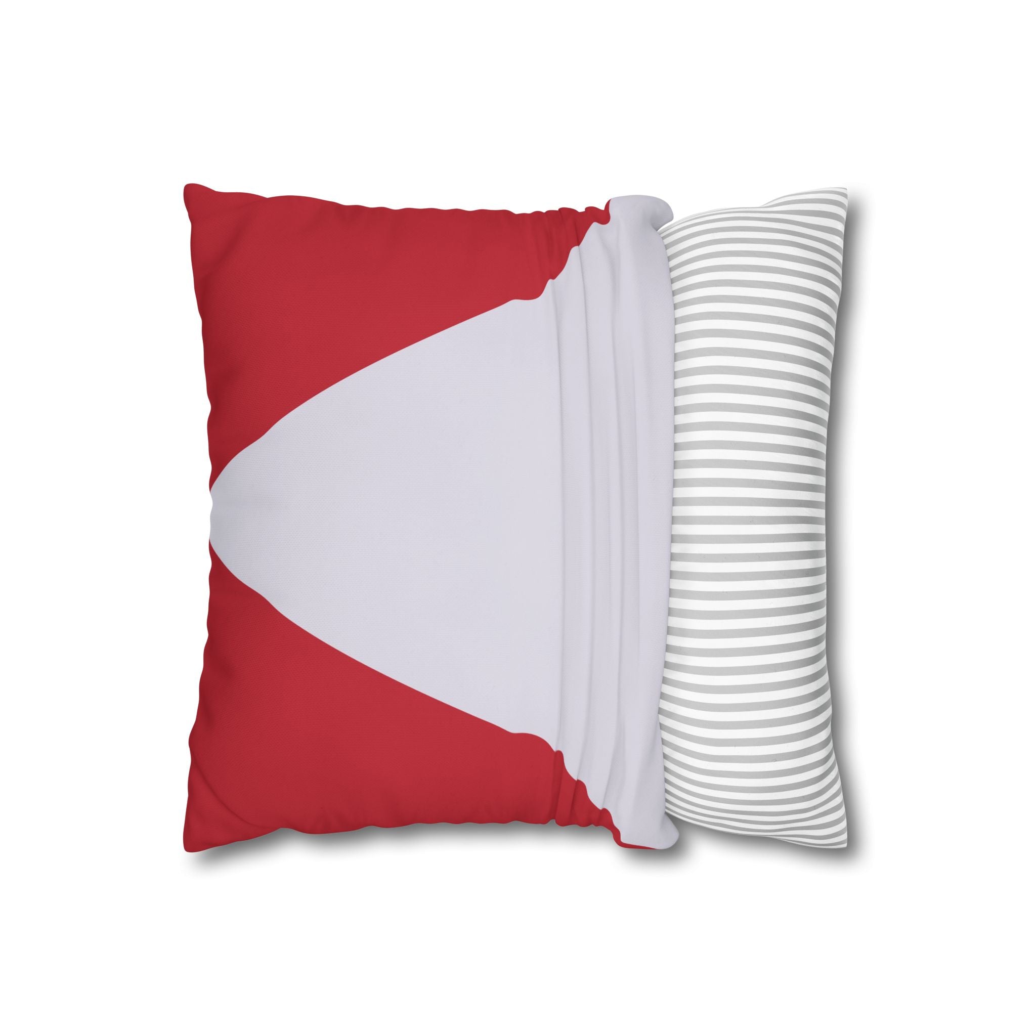 Geometric Crimson & Lavender Pillowcase