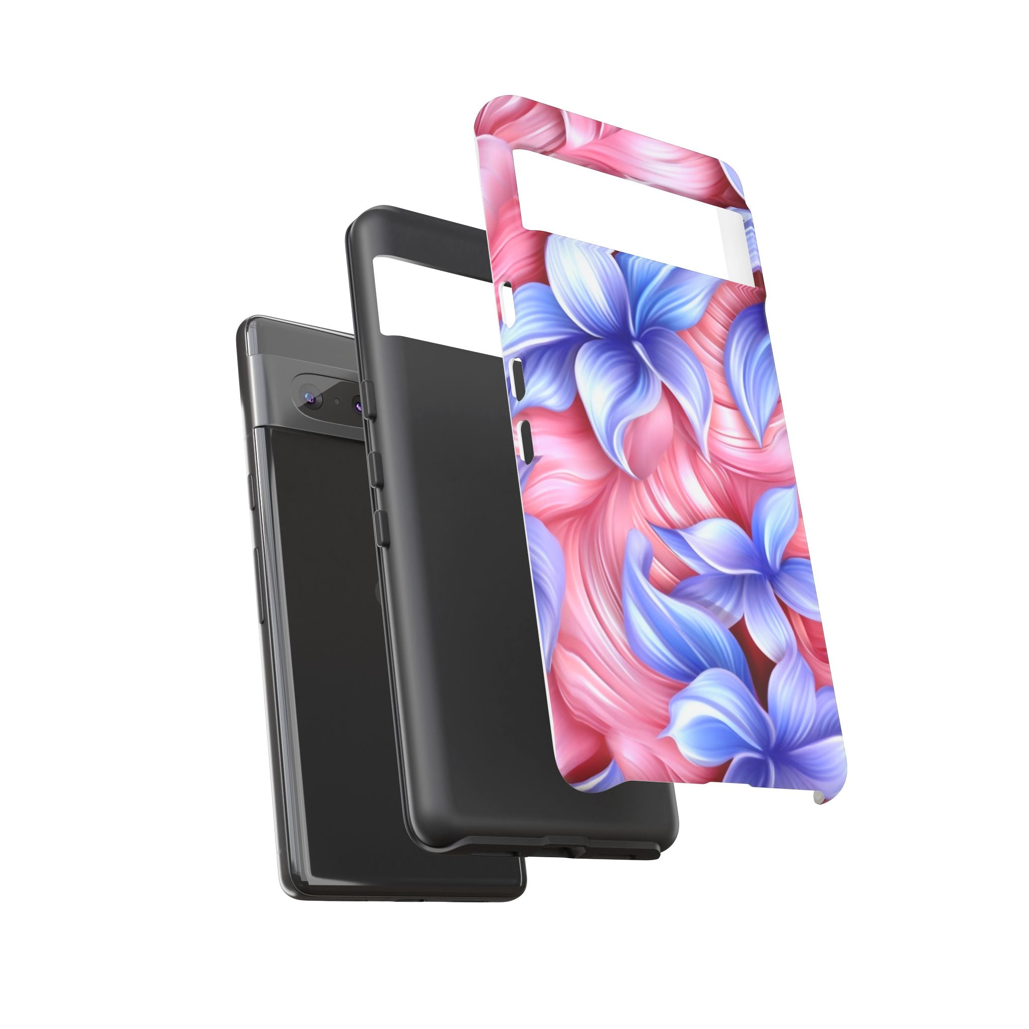 Whimsical Pink Flower Google Pixel Case (All Models)