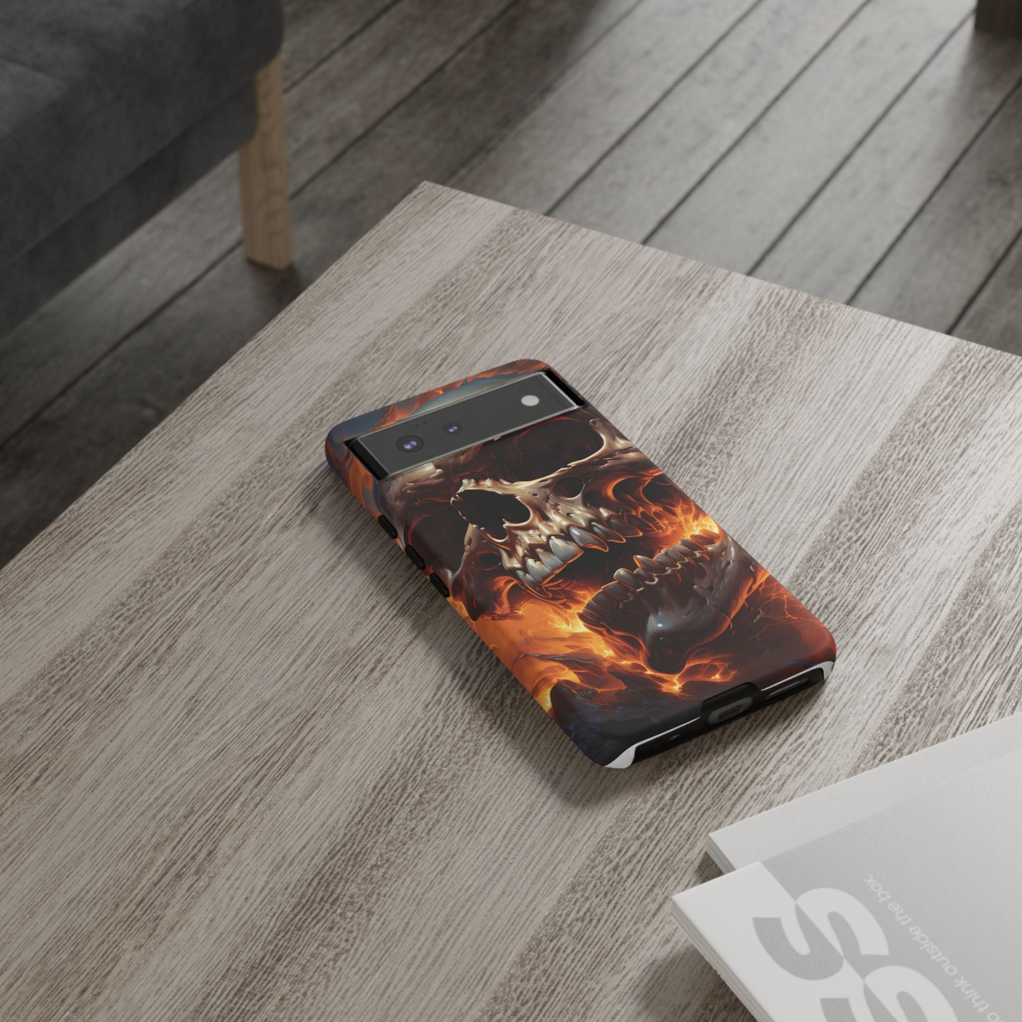 Fiery Skull Google Pixel Case (All Models)