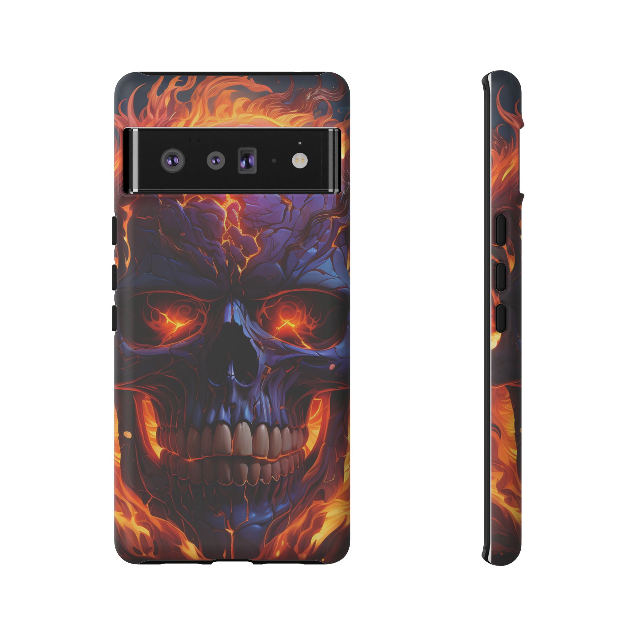 Fiery Skull Google Pixel Case (All Models)