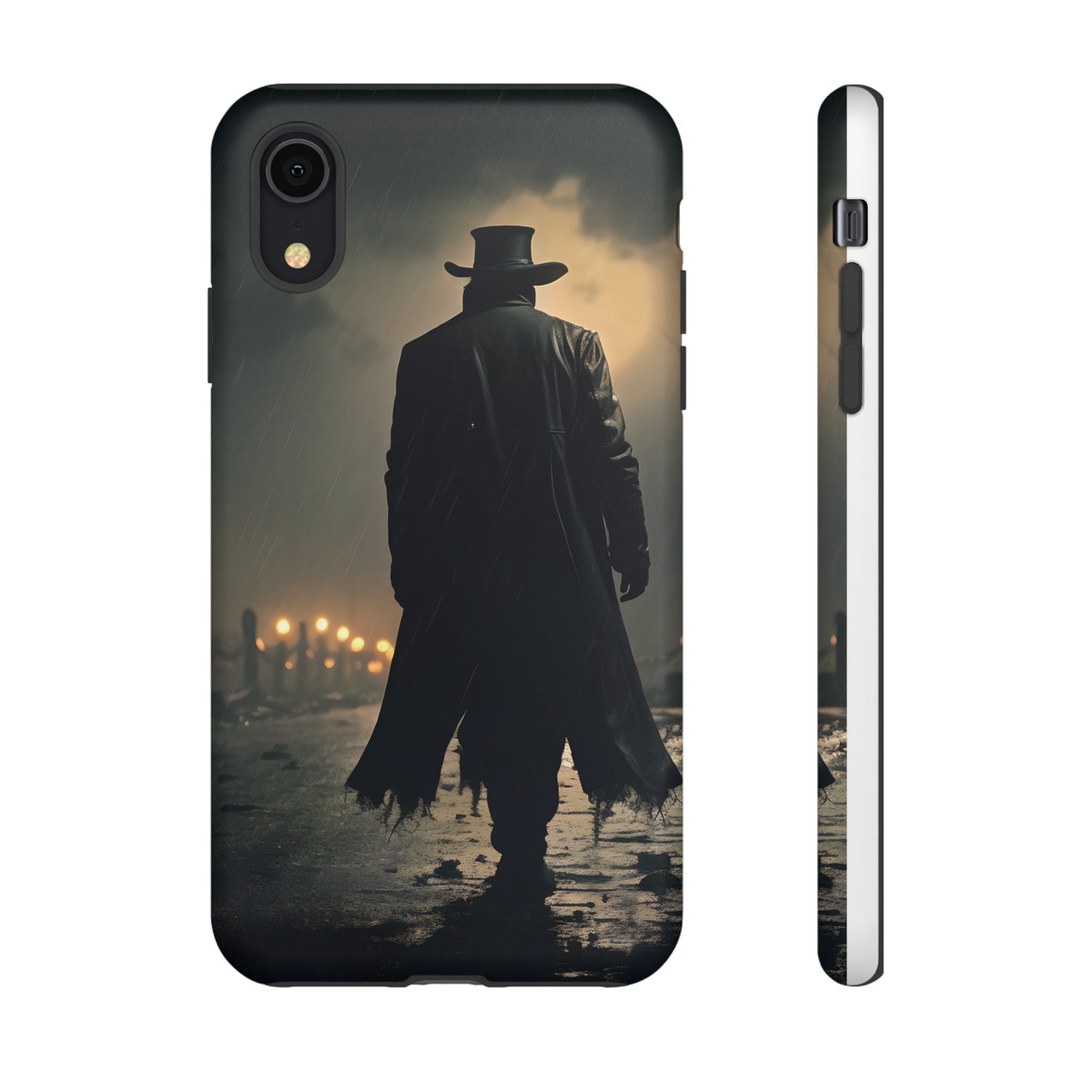 Mysterious Night Walk Hexagon Stone iPhone Case