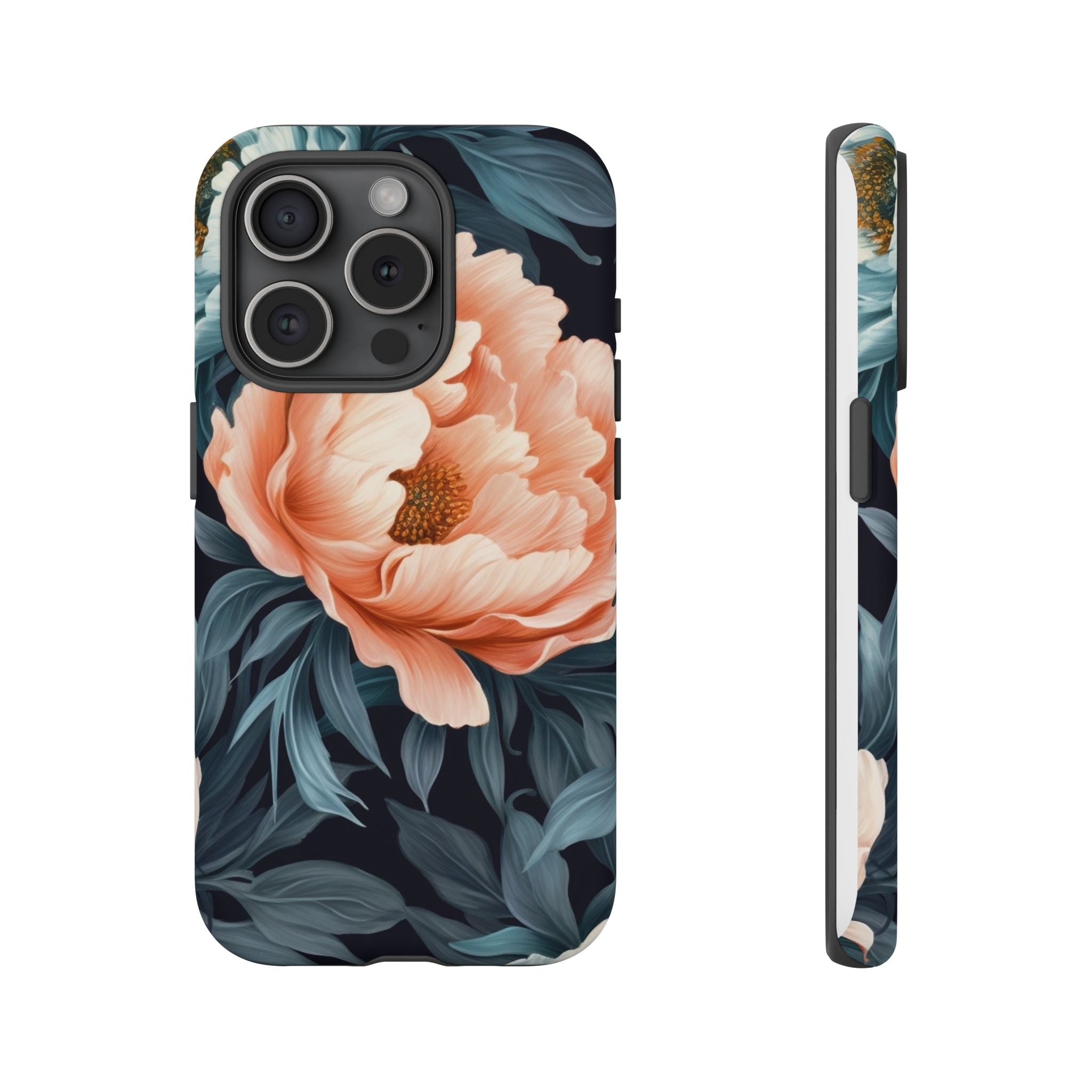 Moody Floral iPhone Case - Hexagon Stone