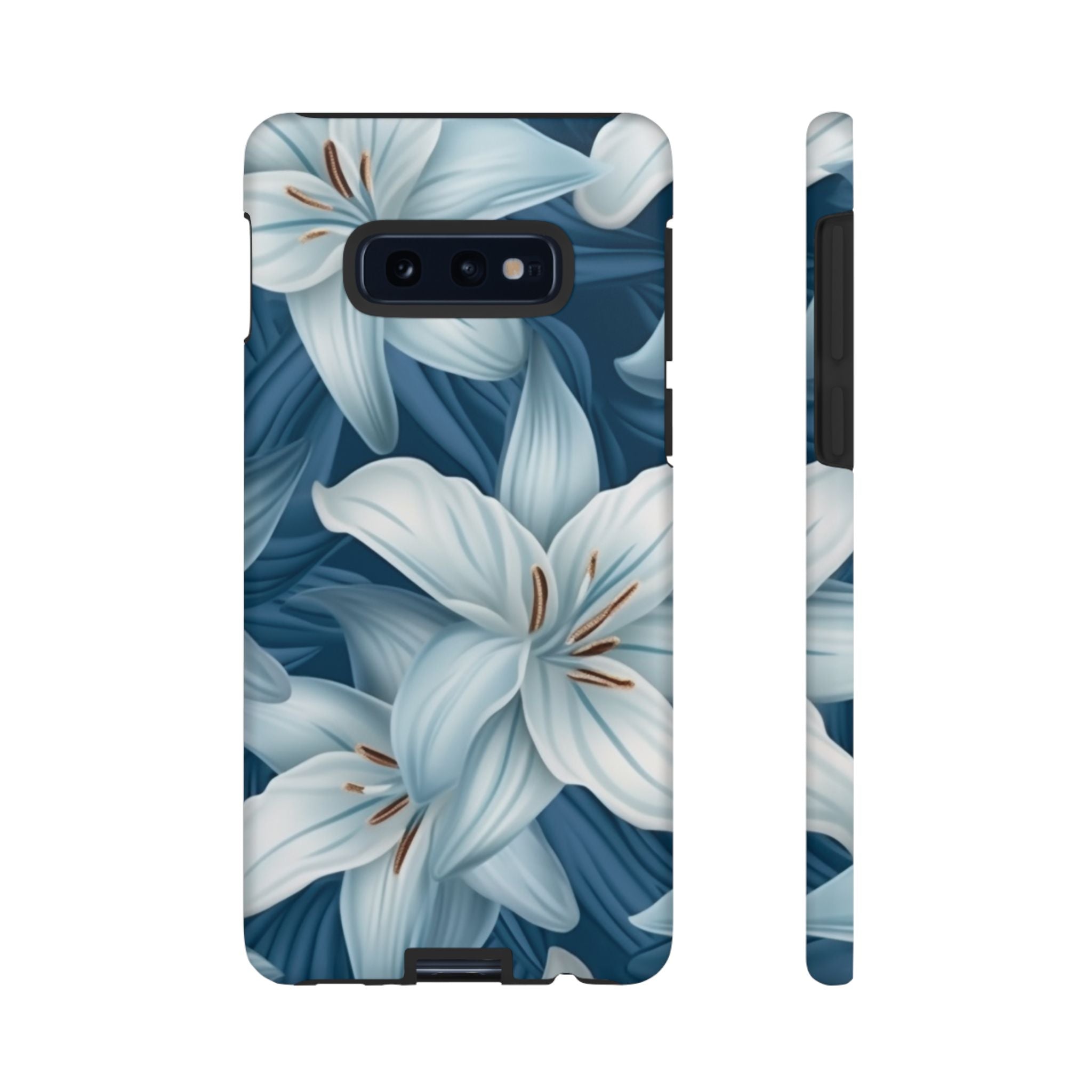 Pastel Blue Lily Samsung Phone Case