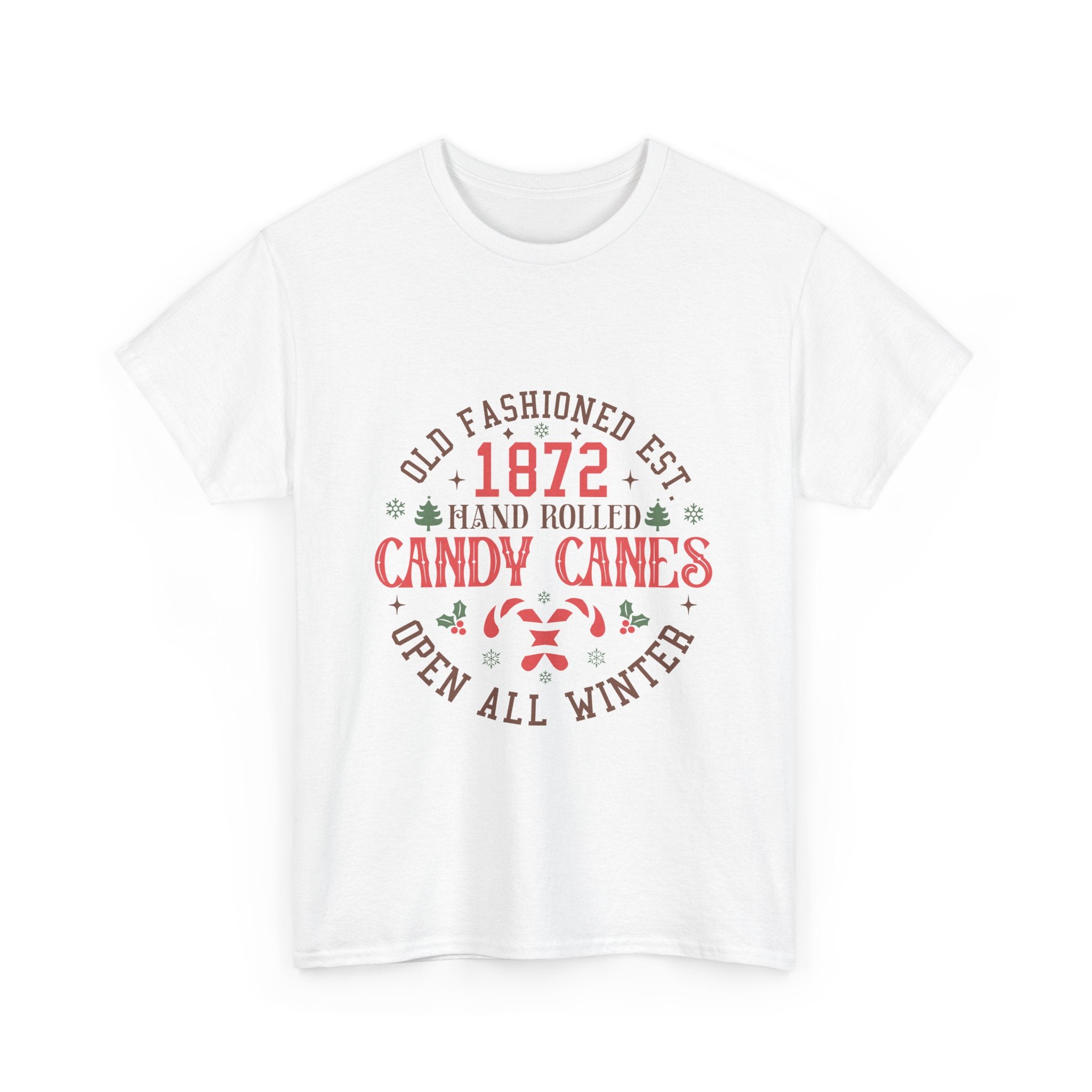 Old Fashioned Candy Canes 1872 Xmas Tee