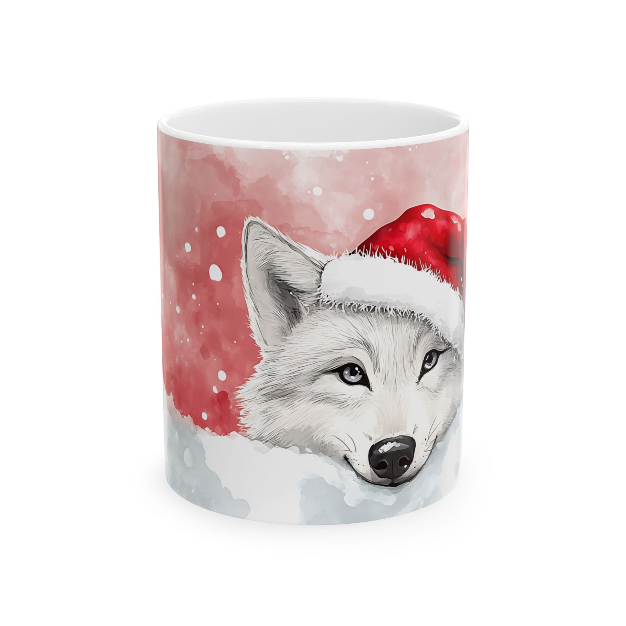 Arctic Wolf Christmas Mug - Festive Charm