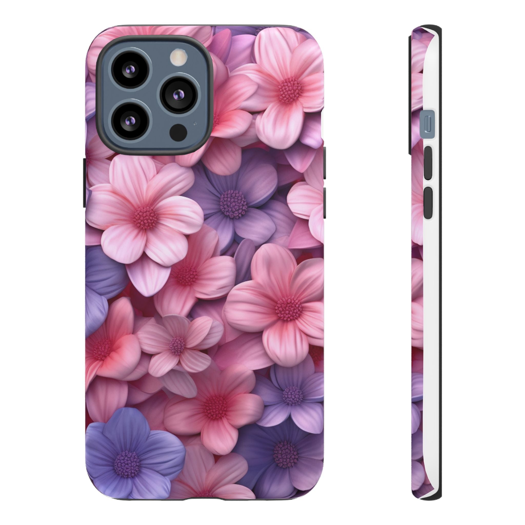 Floral Bloom Hexagon Stone iPhone Case