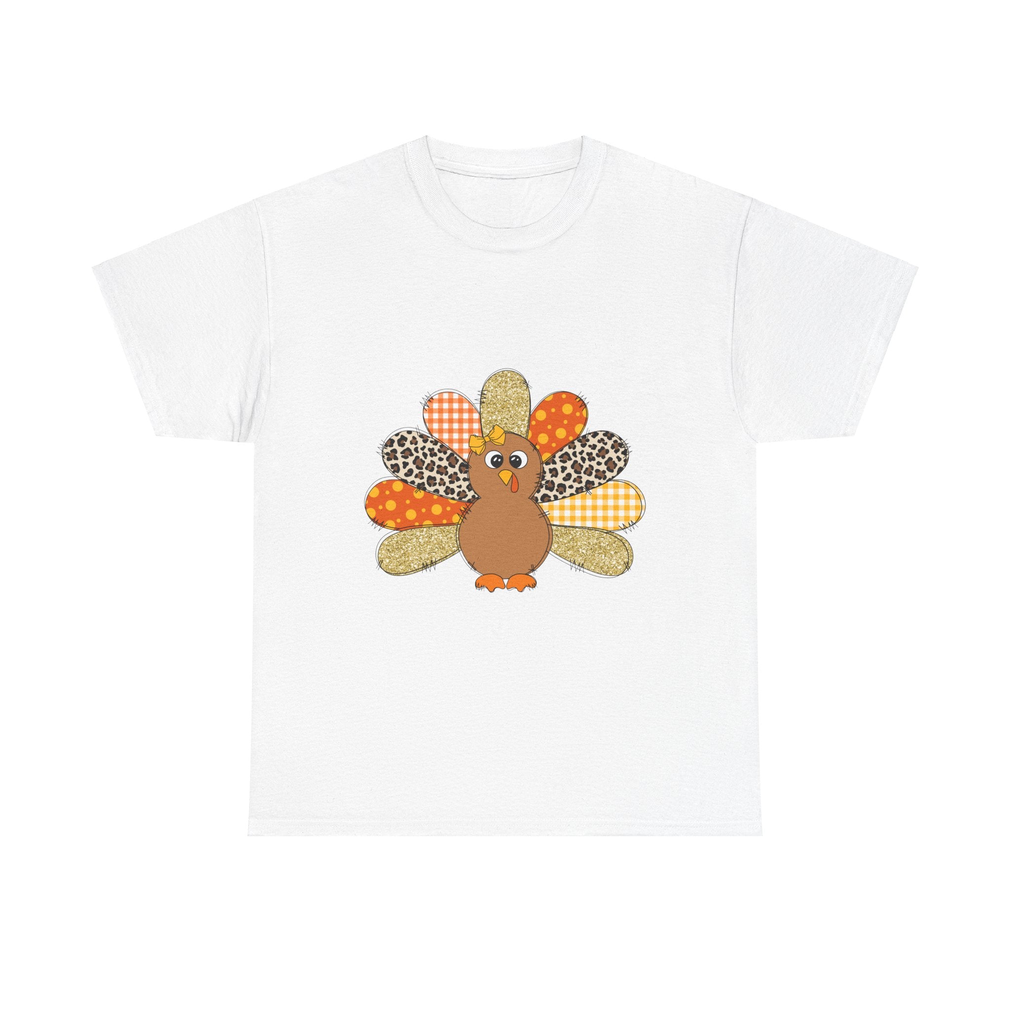 Patchwork Turkey Thanksgiving T-Shirt