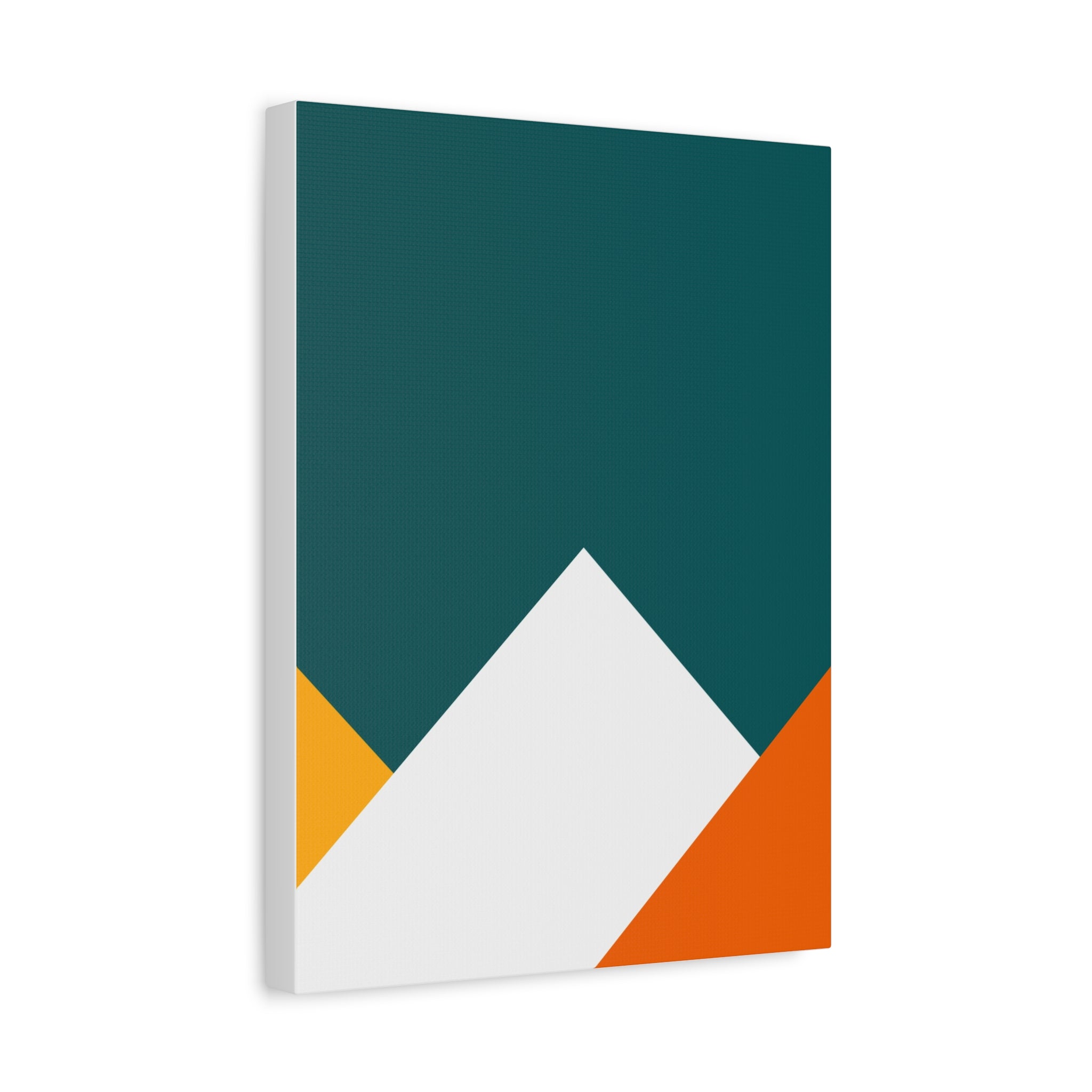 Abstract Geometric Mountain Canvas Art