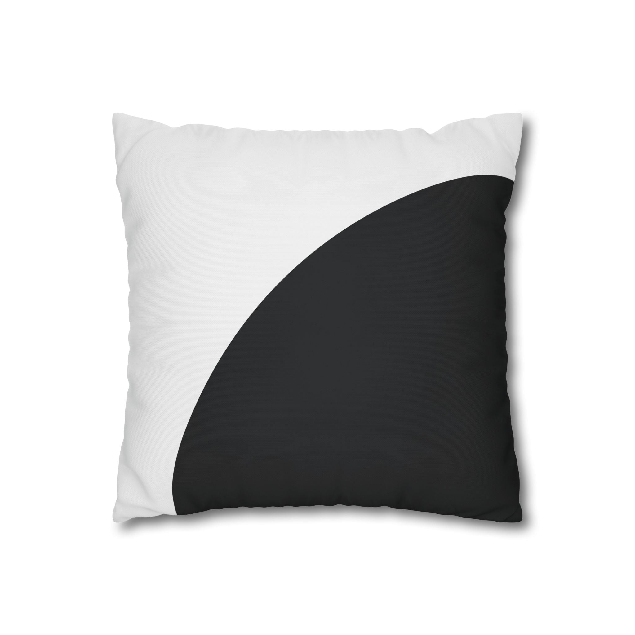 Minimalist Black & White Semi-Circle Pillowcase